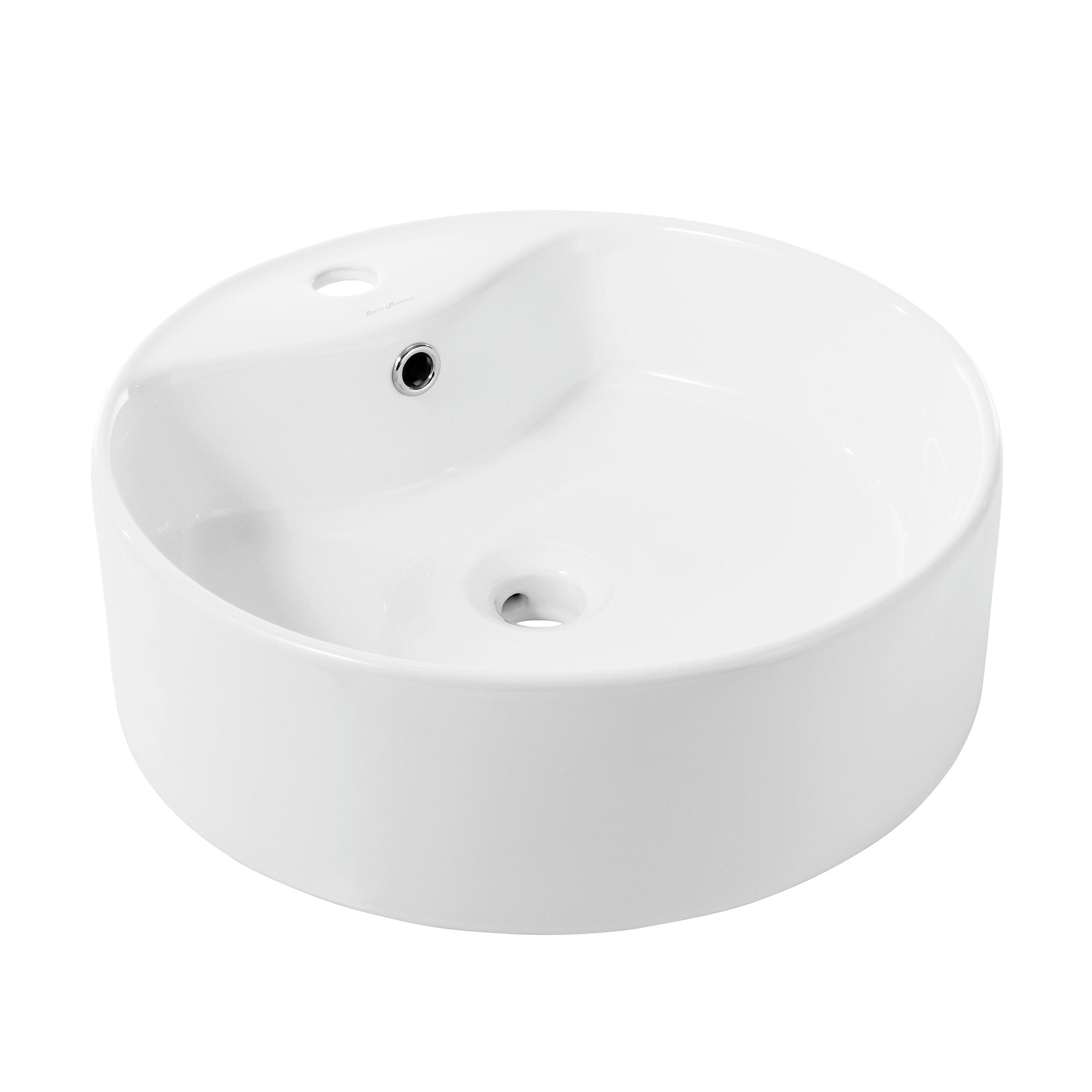 Trocadéro Round Vessel Sink with Faucet Mount