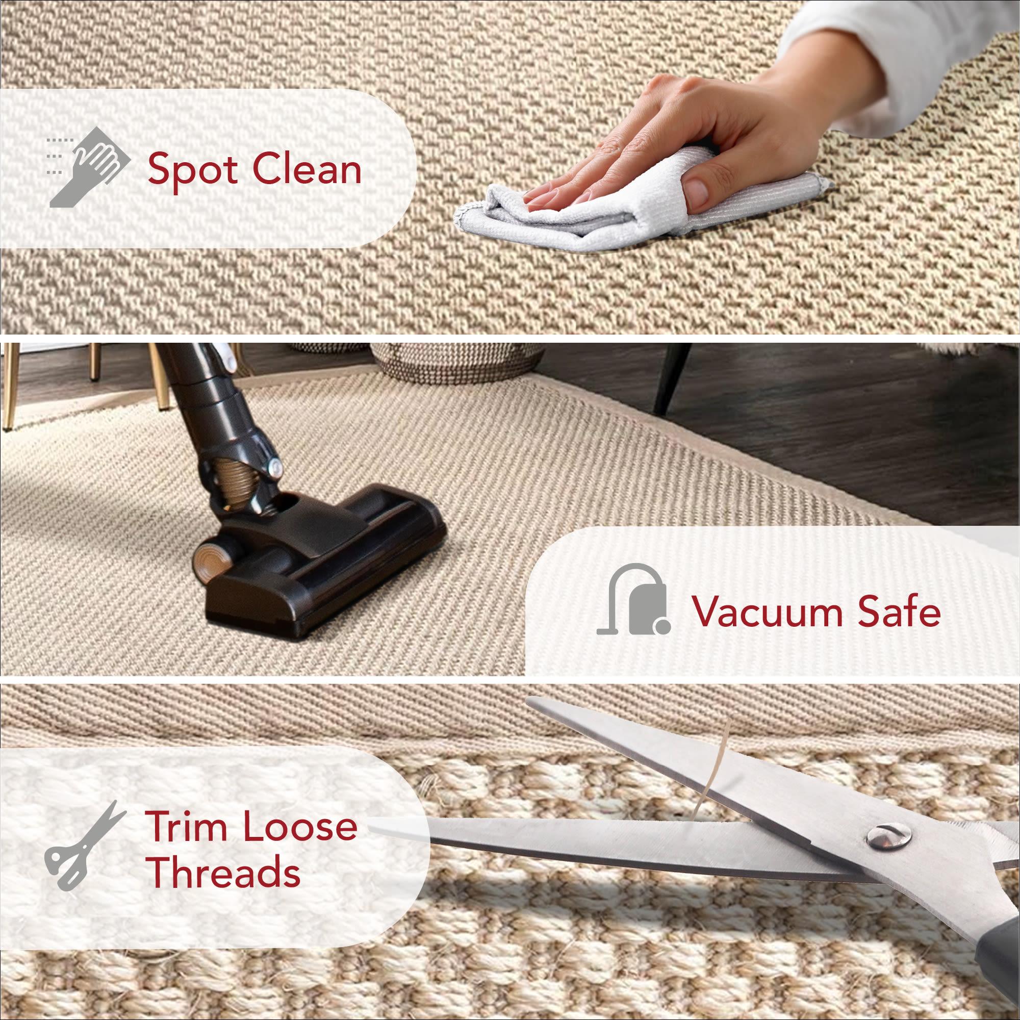 Proper Sisal and Wool Tan Area Rug