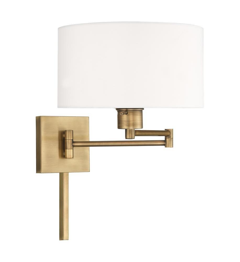 Livex Lighting 1 - Light Wall Light in  Antique Brass