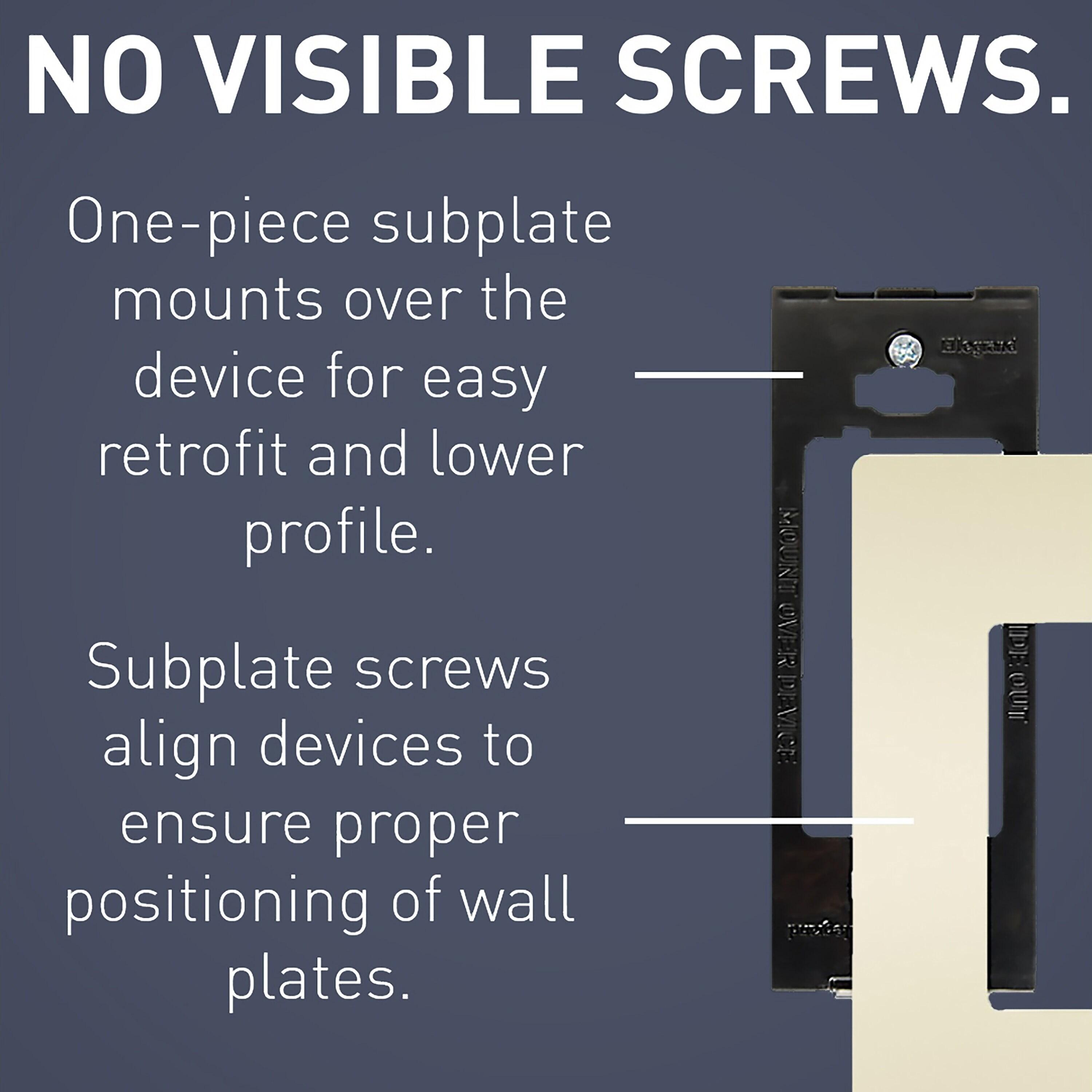 Legrand Radiant 5-Gang Decorator Rocker Screwless Wall Plate & Reviews | Wayfair