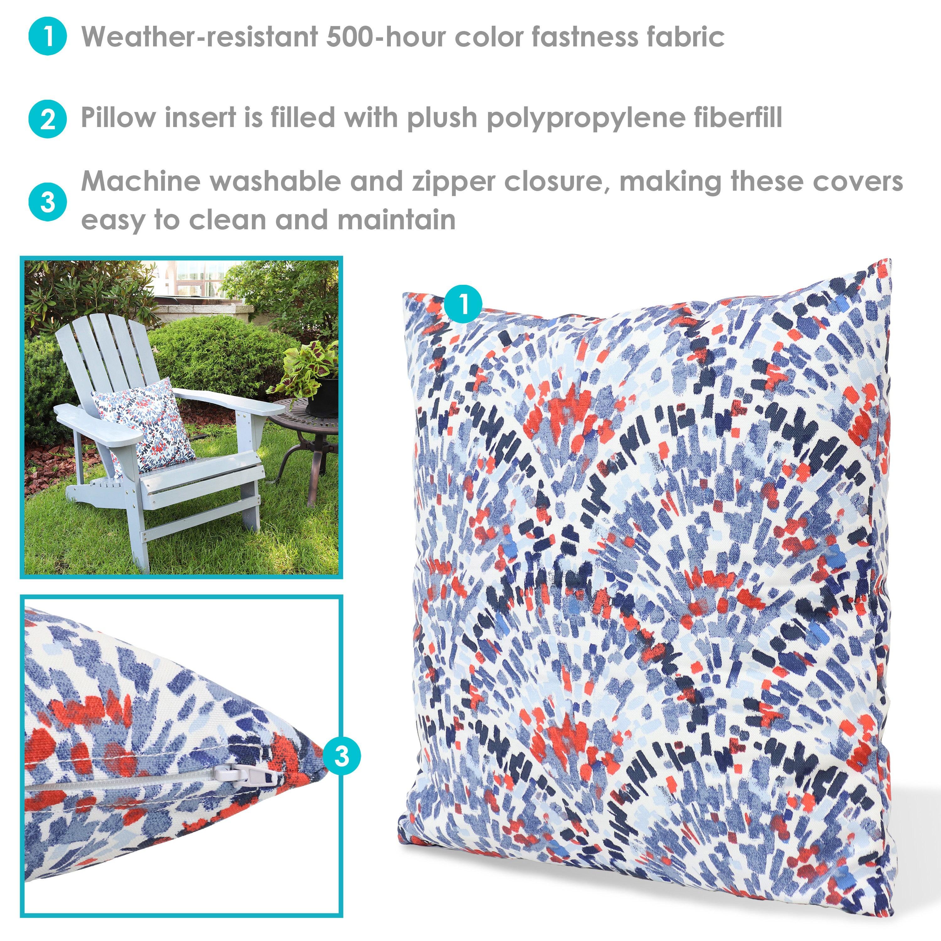 SunnyDaze Decor Indoor/Outdoor Throw Pillow (Set of 2)