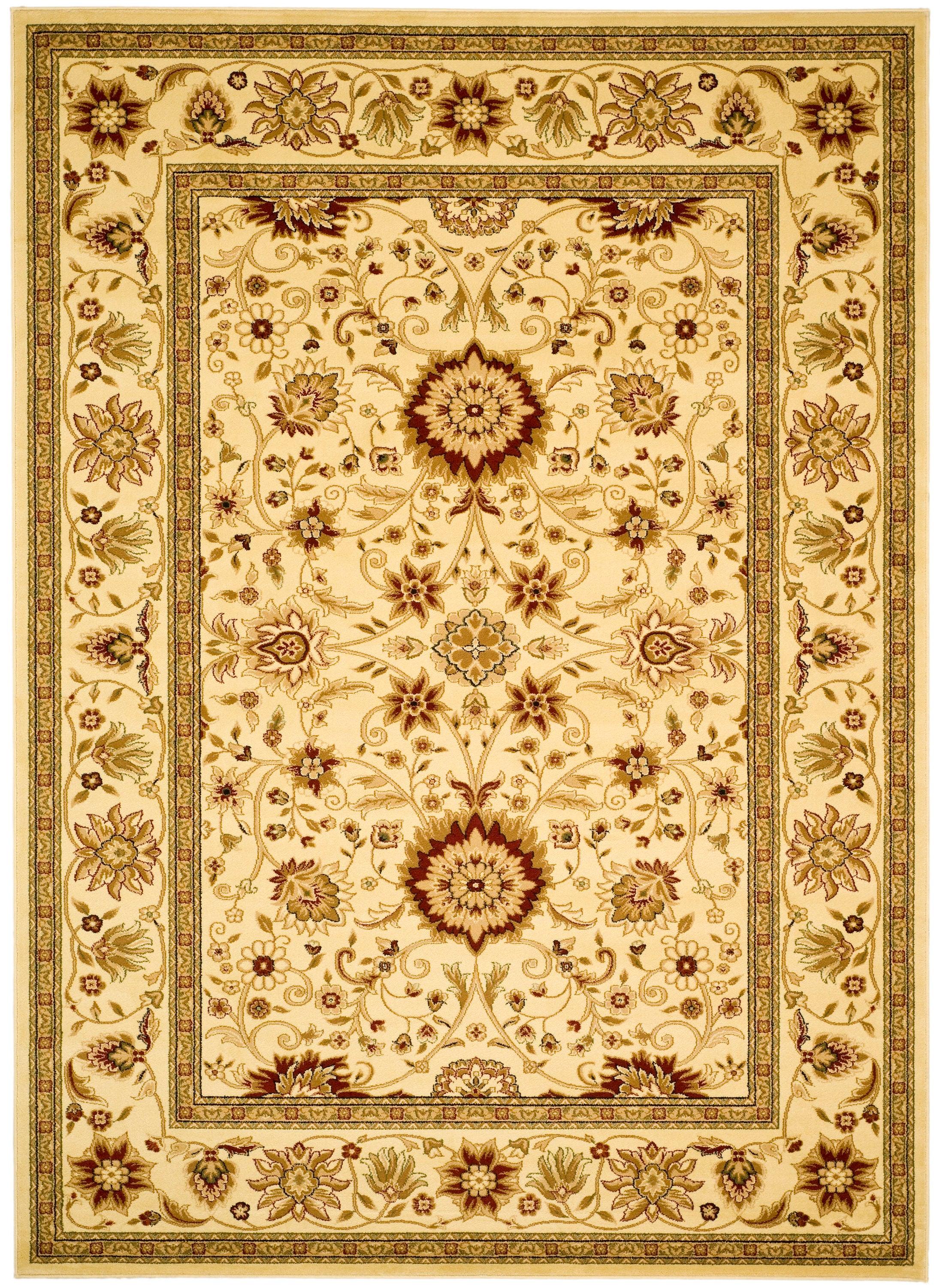 Lyndhurst LNH212 Power Loomed Area Rug - Ivory/Ivory - 6'x9' - Safavieh