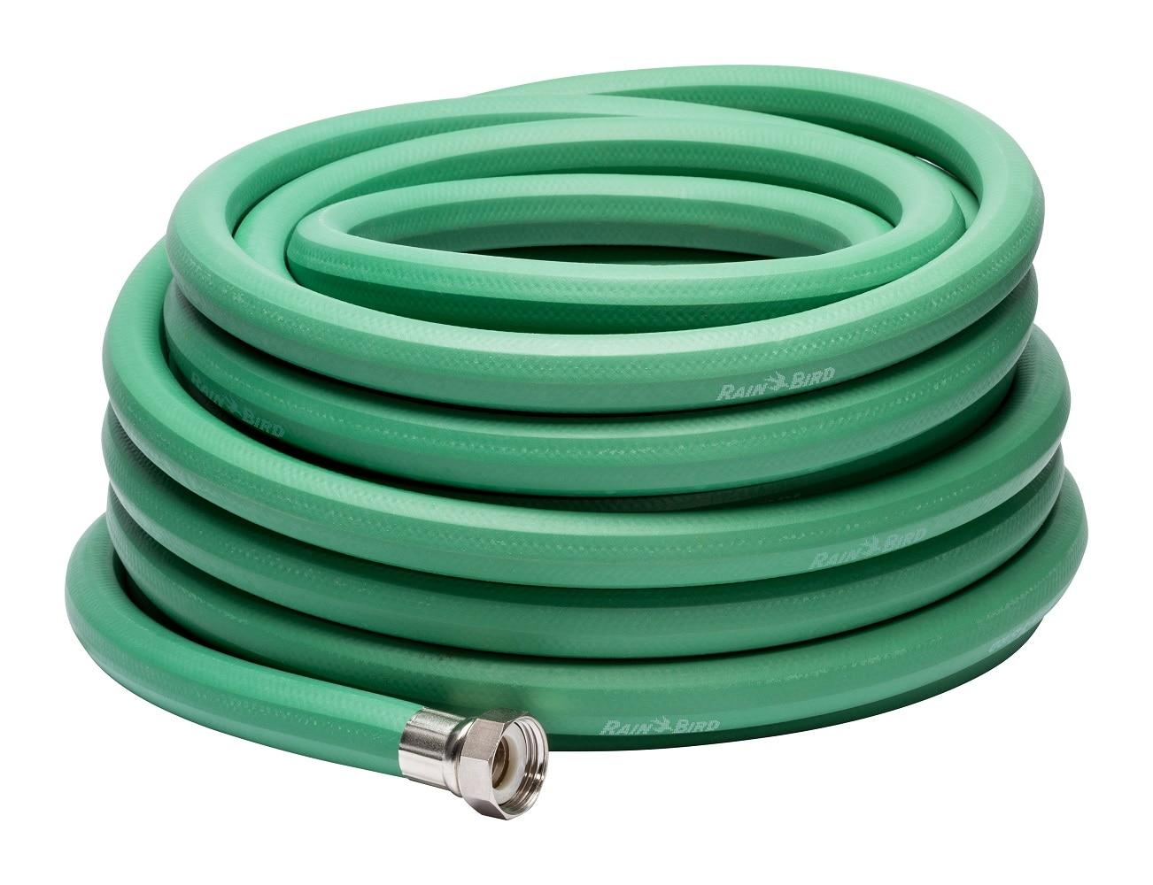 Green Heavy-Duty Rubber Kink-Resistant Garden Hose, 50 ft