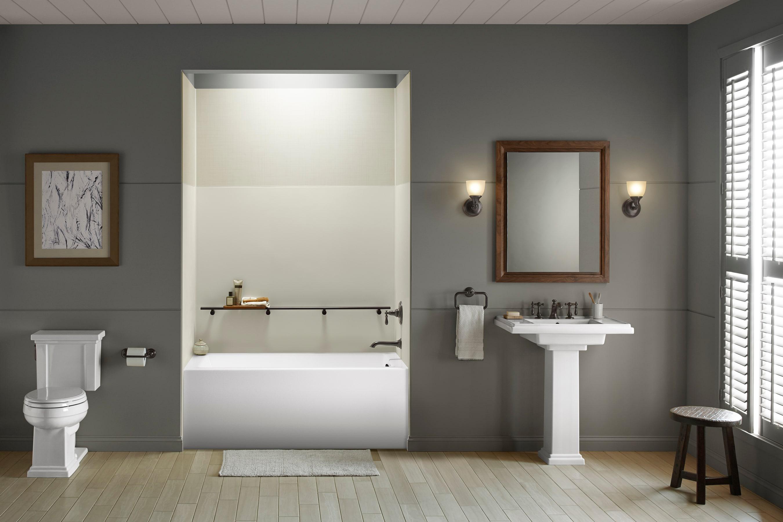 Underscore 60" x 32" Alcove Soaking Bathtub