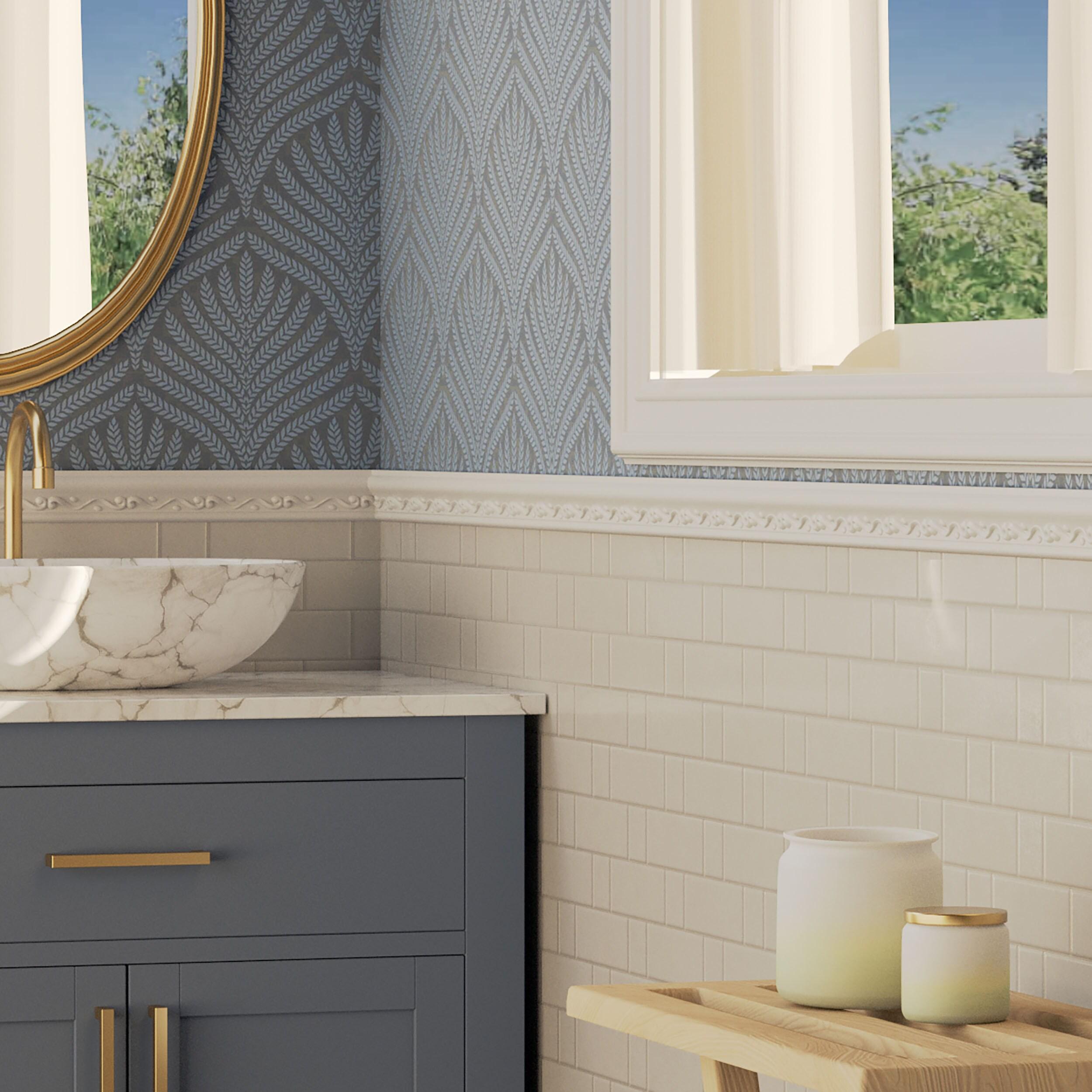 Ekena Millwork 2"H x 3/4"P x 94 1/2"L Florence Chair Rail (Set of 12)