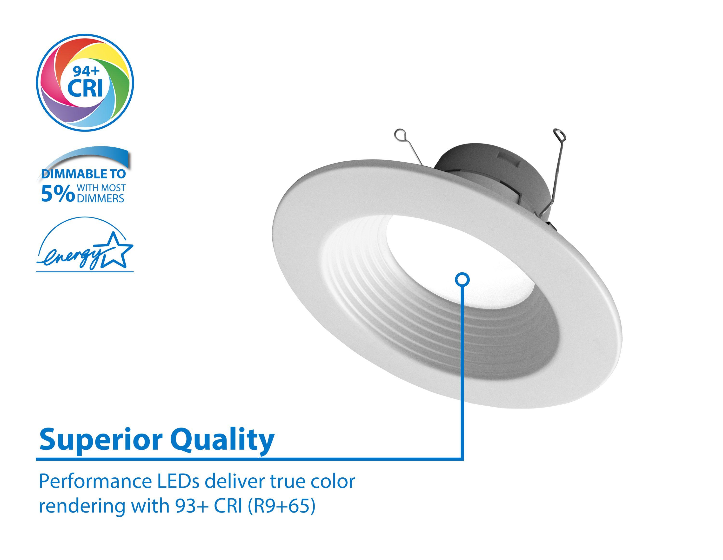 6'' Dimmable Air-Tight LED Retrofit Recessed Lighting Kit