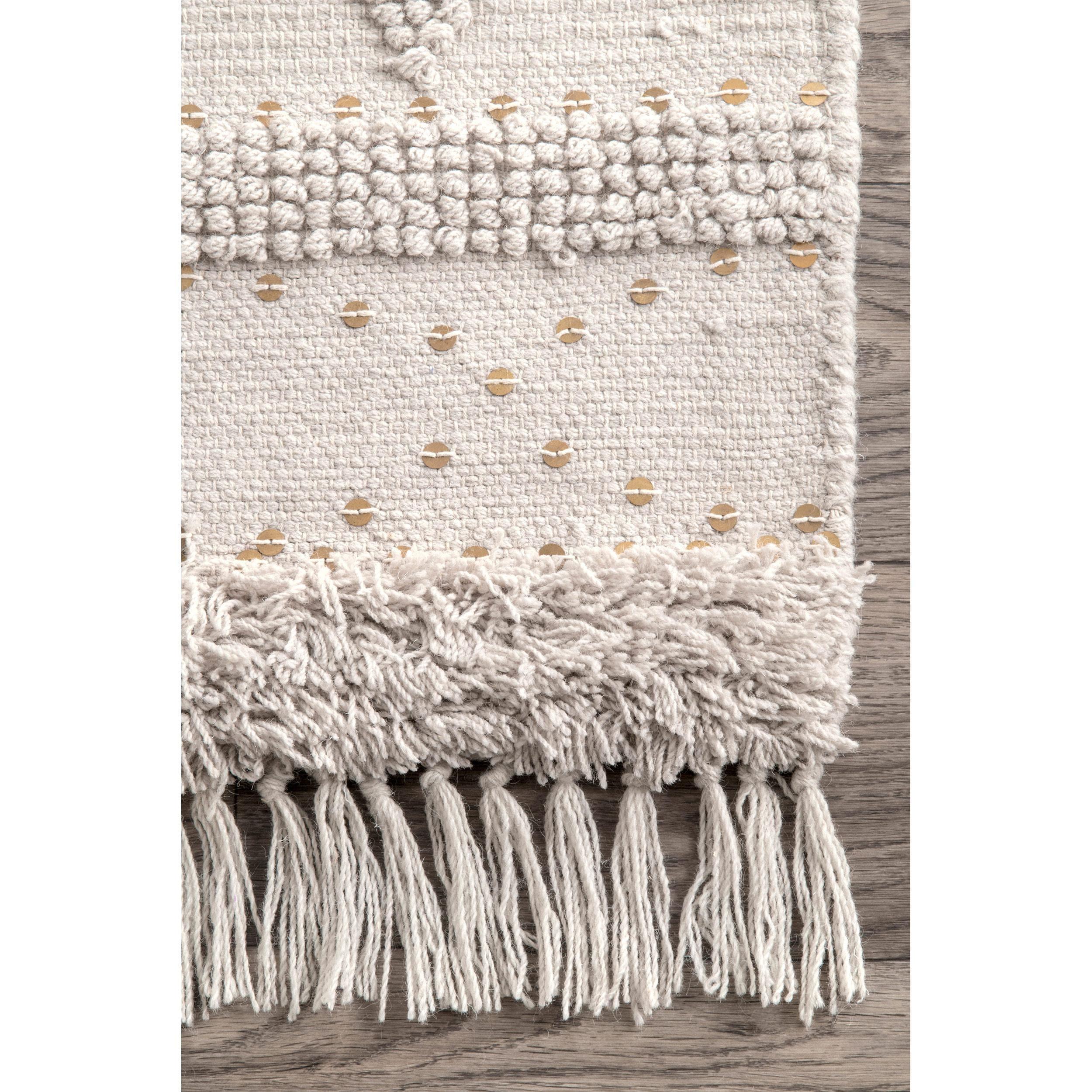 Nuloom Chandy Textured Wool Area Rug, 12' x 15', Cream