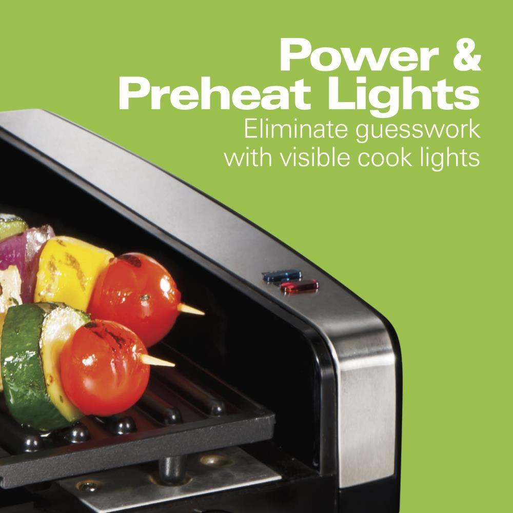 Hamilton Beach Hamilton Beach® Electric Indoor Searing Grill with Removable Non-Stick Grate, Viewing Window & Adjustable Temperature Control to 450°F, 118 sq. in. Surface Serves 6
