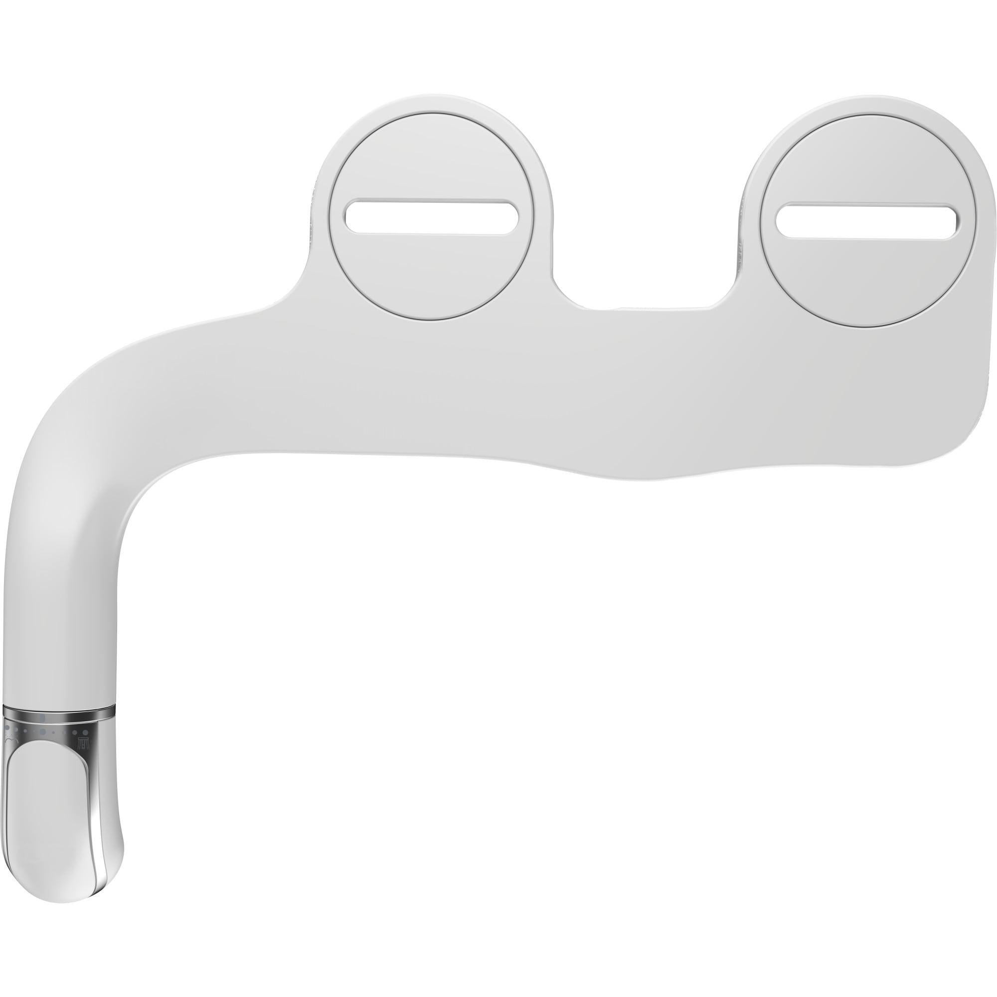 Bemis Assurance 3" Raised Toilet Seat with Handles and Bidet Attachment, Secure Hinges, Elongated, White 7YE85320H20 ARM