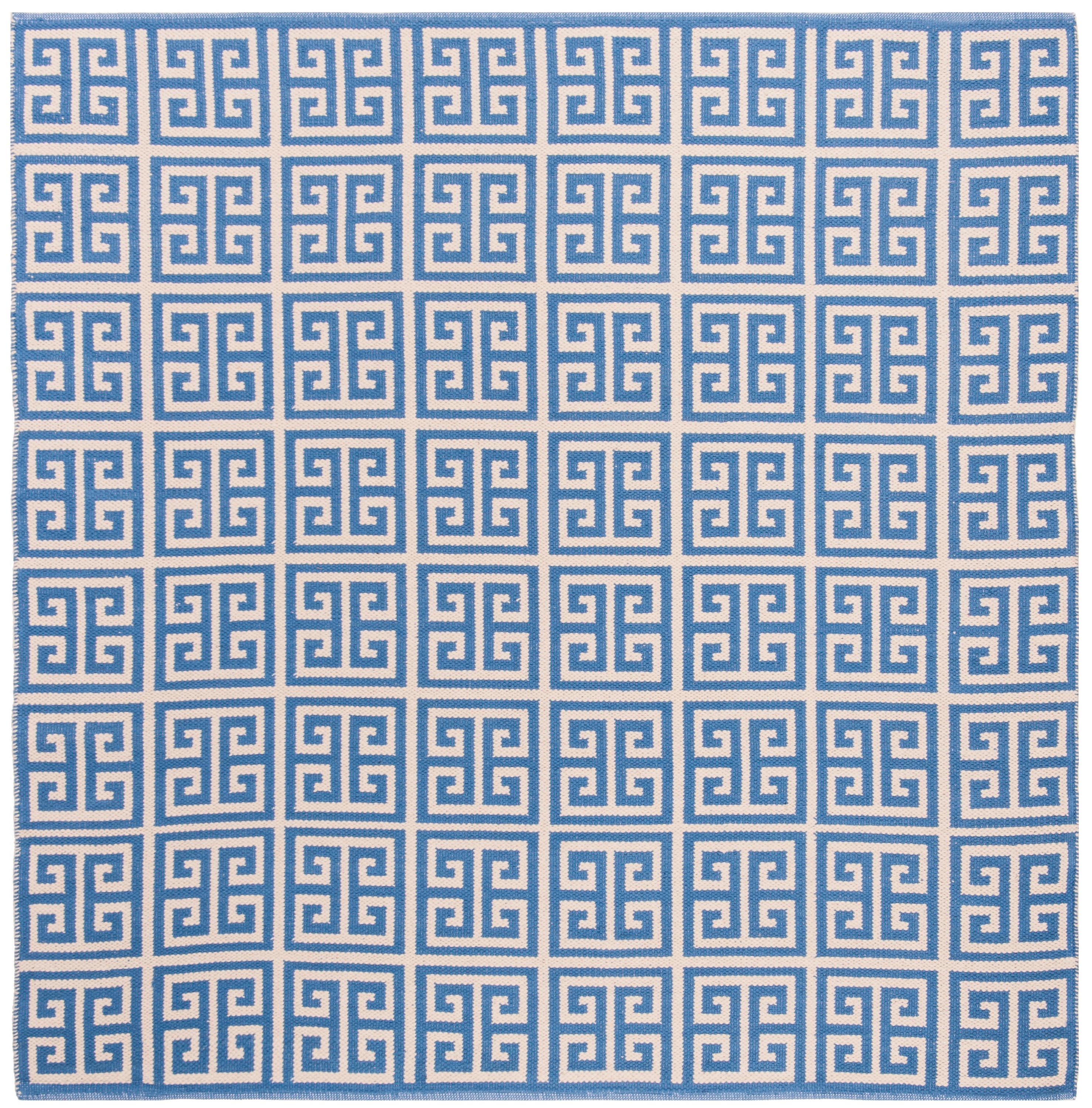 Montauk MTK724 Hand Woven Area Rug - Blue/Ivory - 6'x6' - Safavieh.