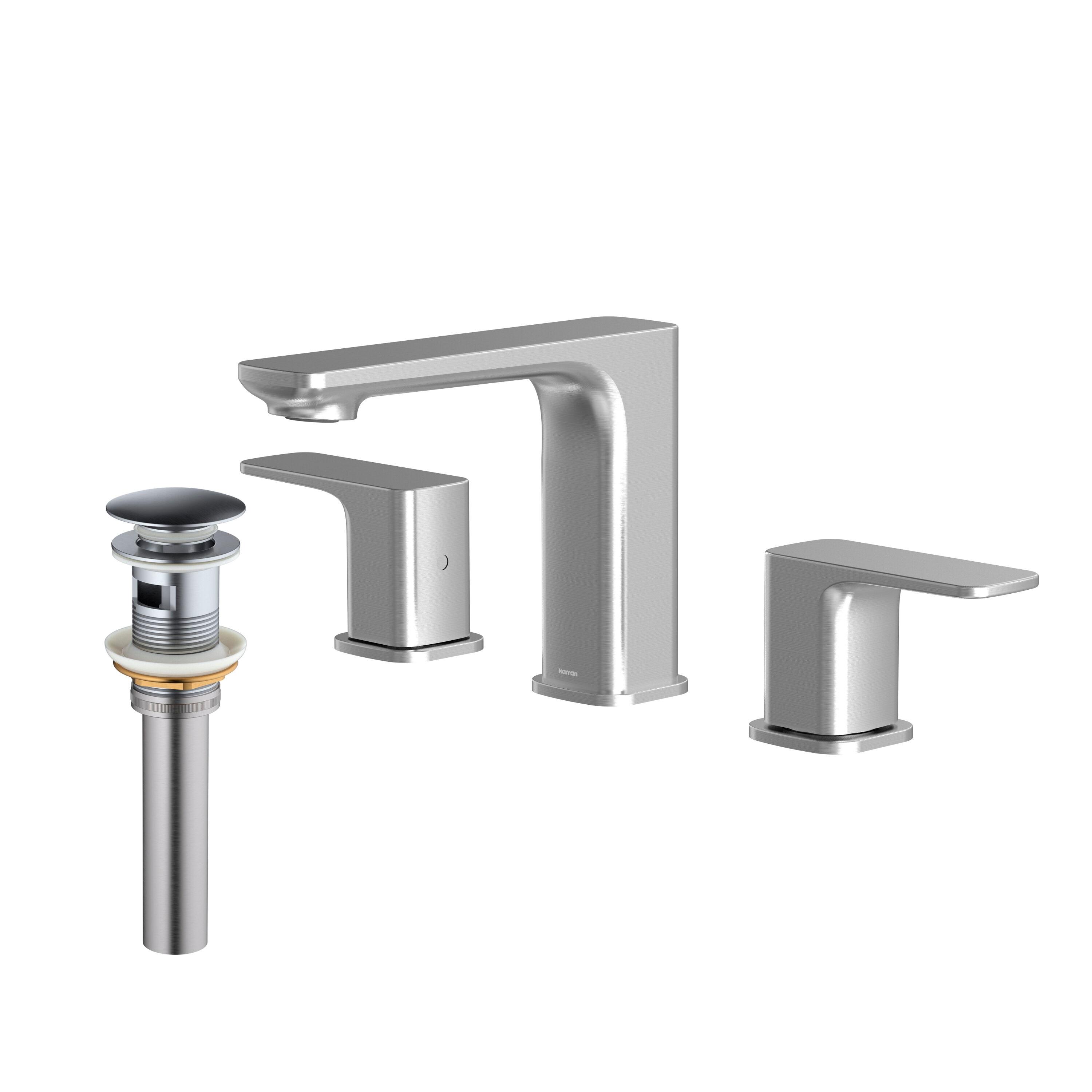 Venda Widespread 2-handle Bathroom Faucet with Drain Assembly