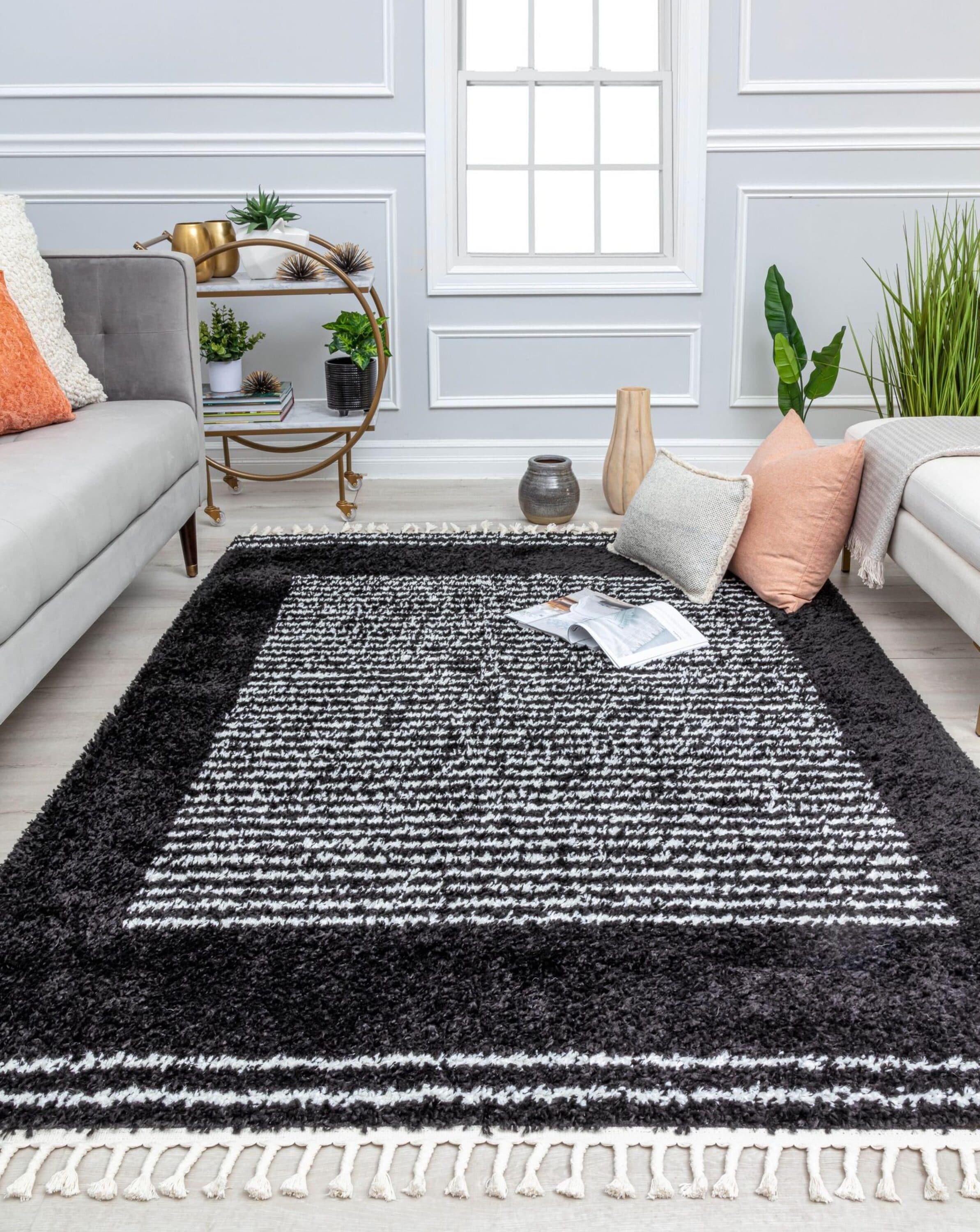 Colletti Bennett Modern Ebony Twilight Area Rug