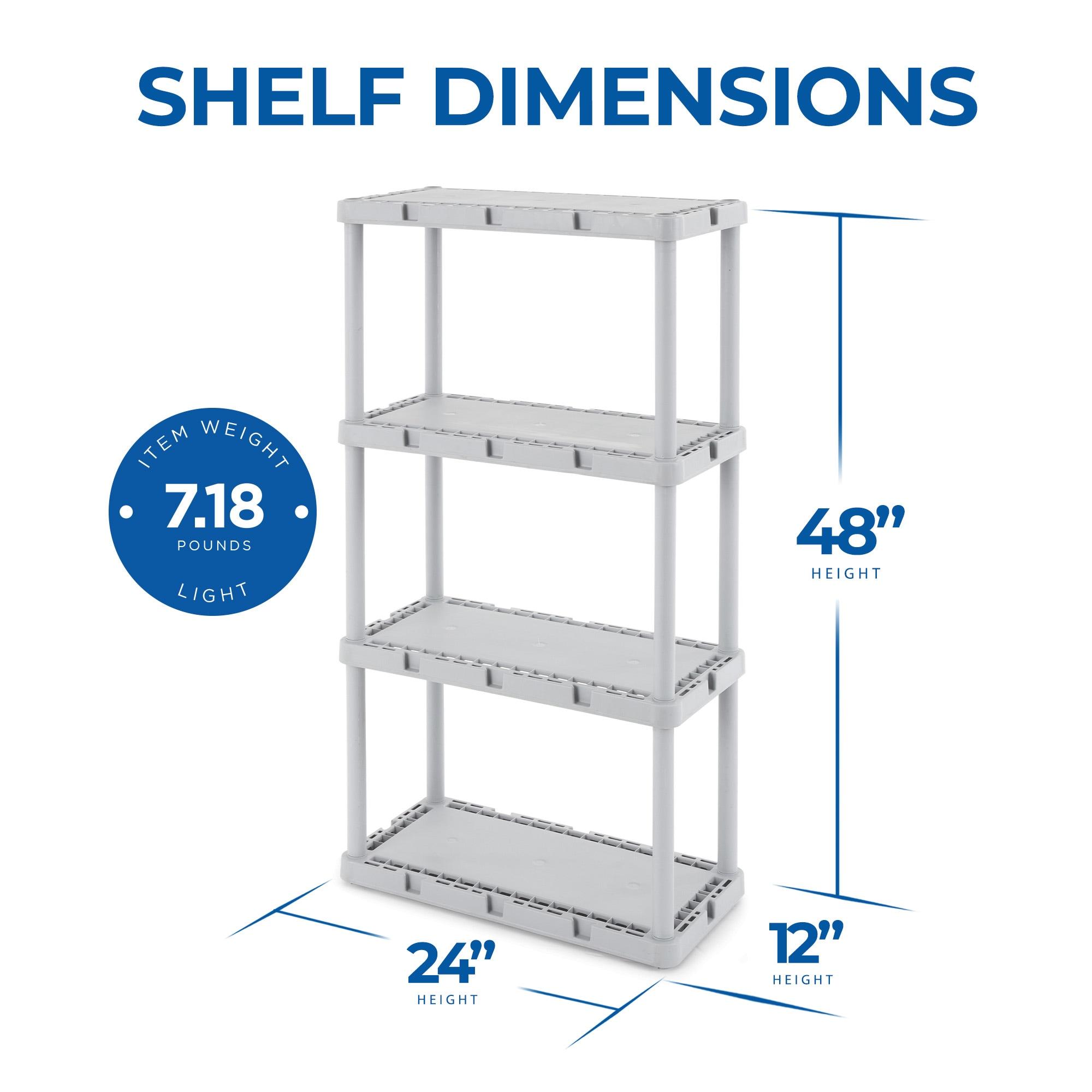 12'' W Plastic Shelving Unit (Set of 2)