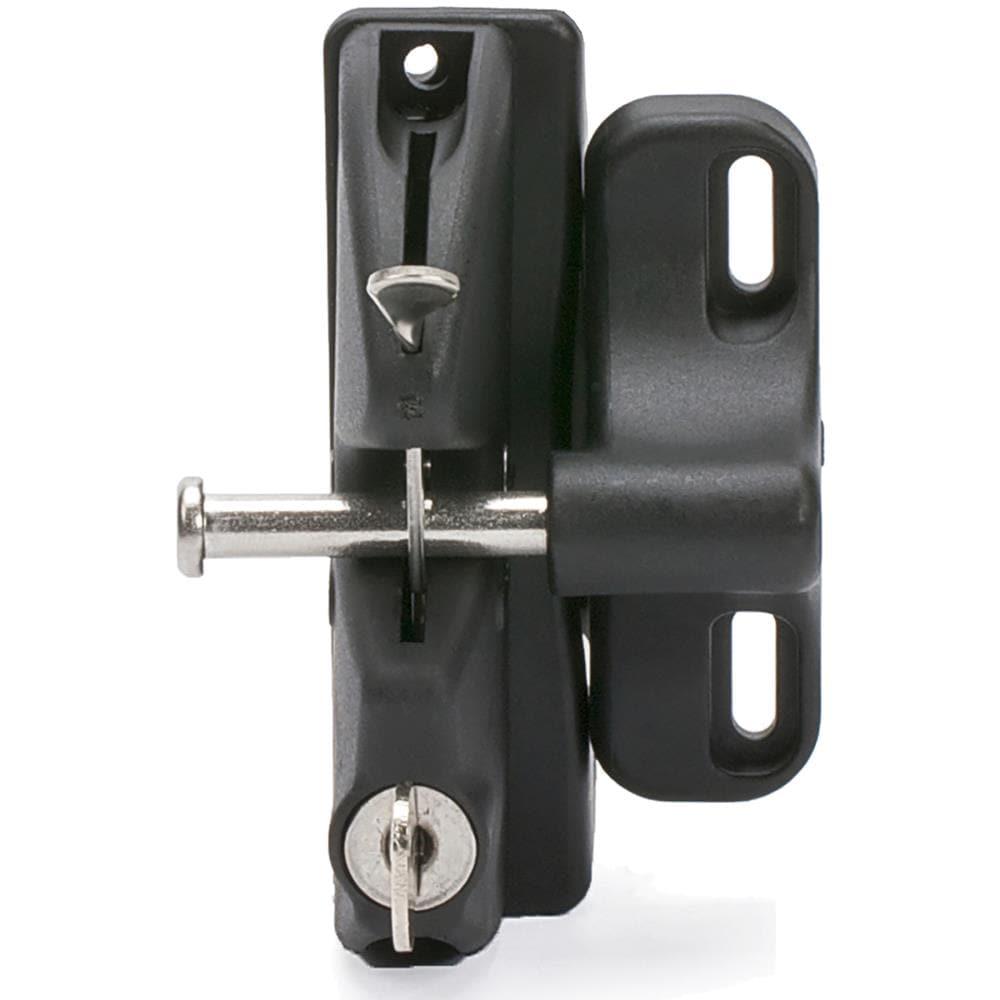 N346-201 Latch Gate Lockable, Black