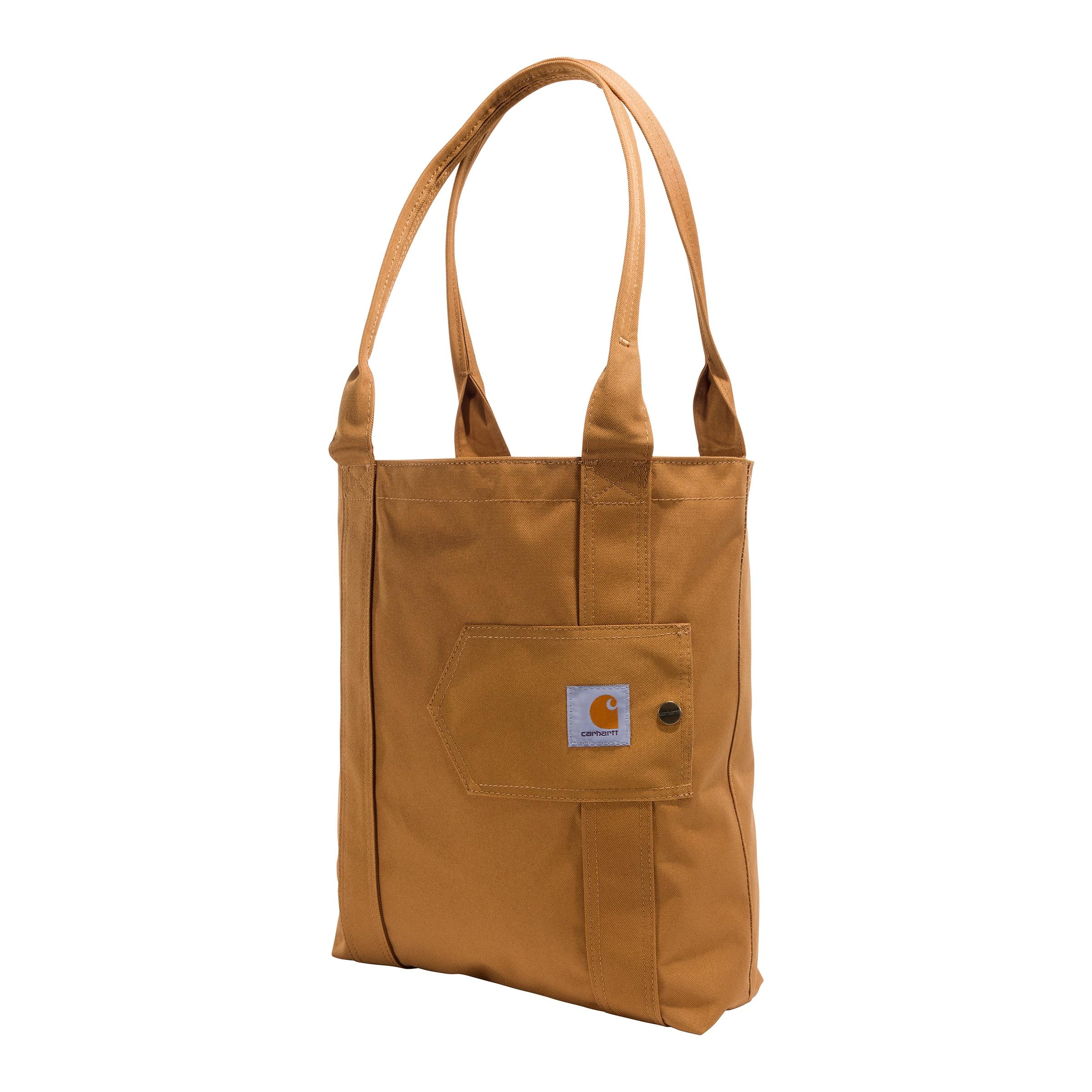 Carhartt Brown Durable Water-Resistant Nylon Tote Bag