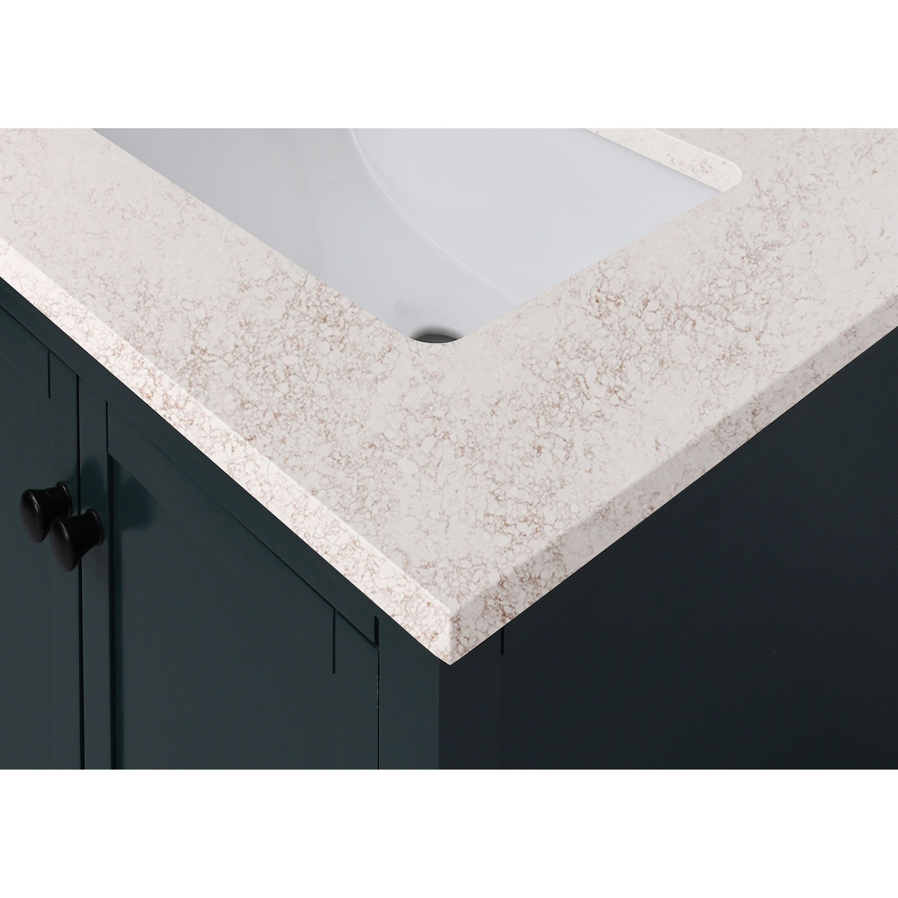 31'' Quartz Single Bathroom Vanity Top with Sink
