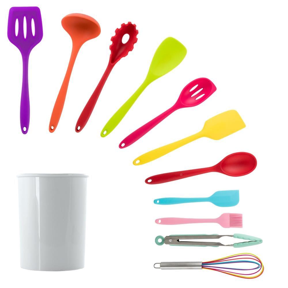 Mega Chef Cooking Utensil Set with Utensil Crock