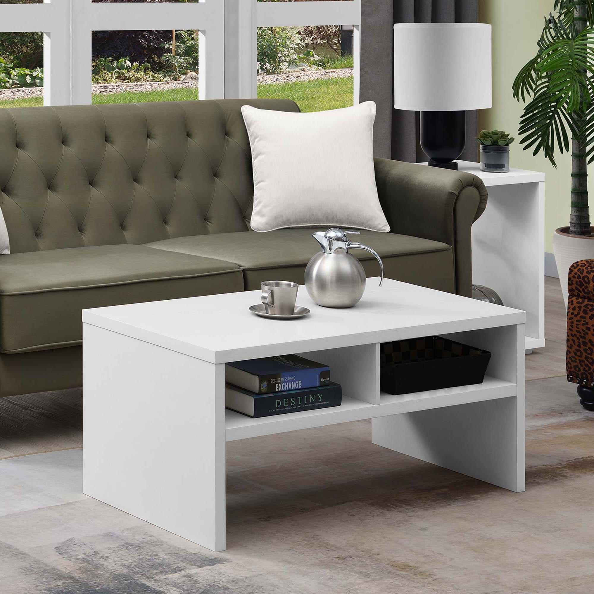 Convenience Concepts Northfield Admiral Deluxe Coffee Table with Shelves, Multiple Finishes