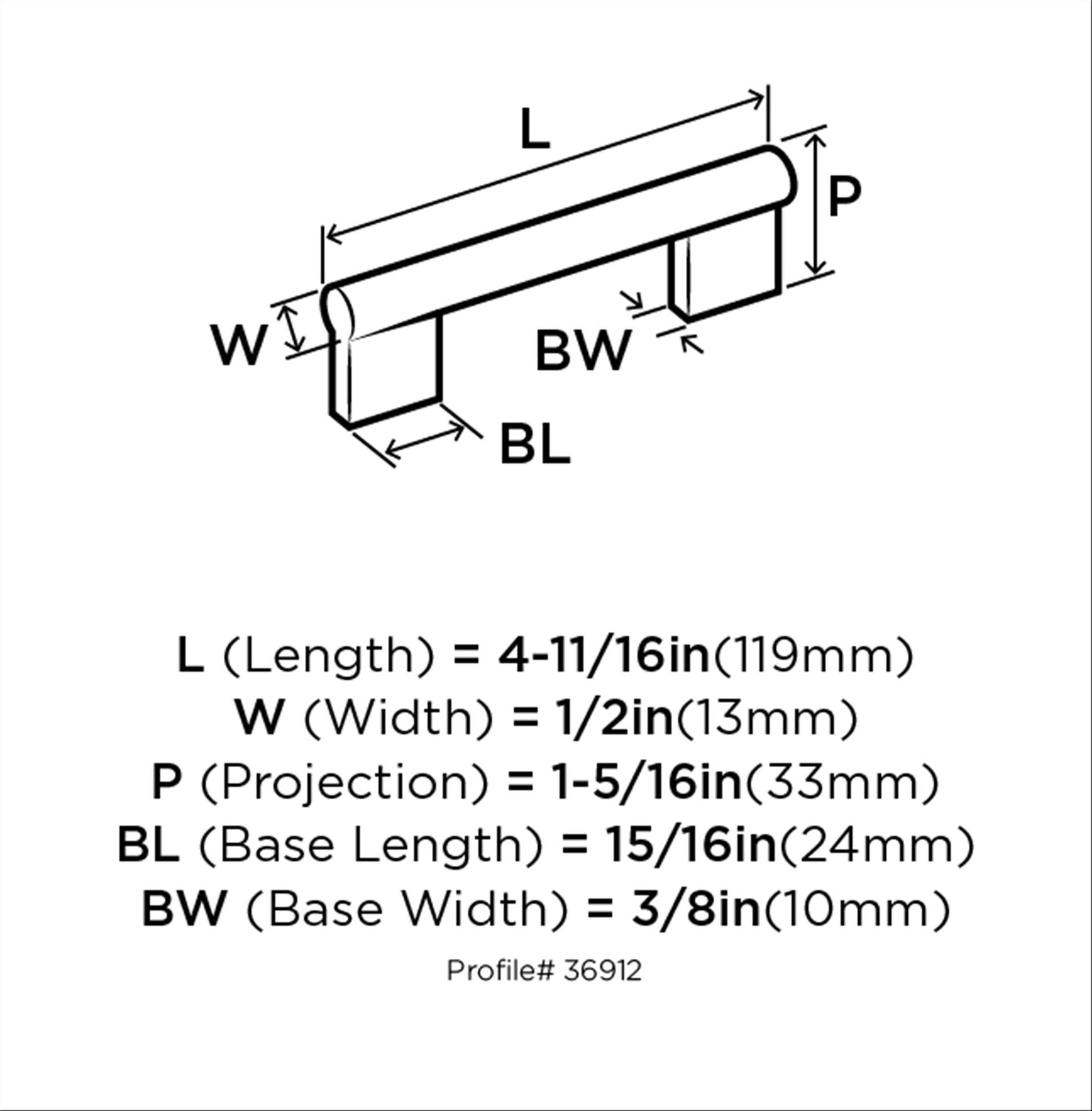 Versa 3 3/4" Center To Center Bar Pull