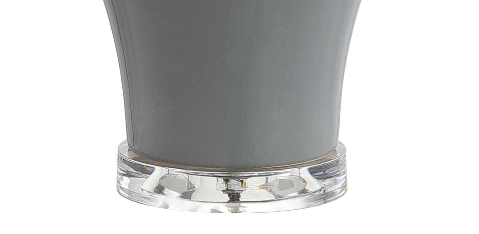 JONATHAN Y JYL4020A-SET2 Winnie 27" Ceramic Urn LED Table Lamp, Contemporary, Transitional for living room, dinning room, bedroom, office Bulb Included, Grey (Set of 2)