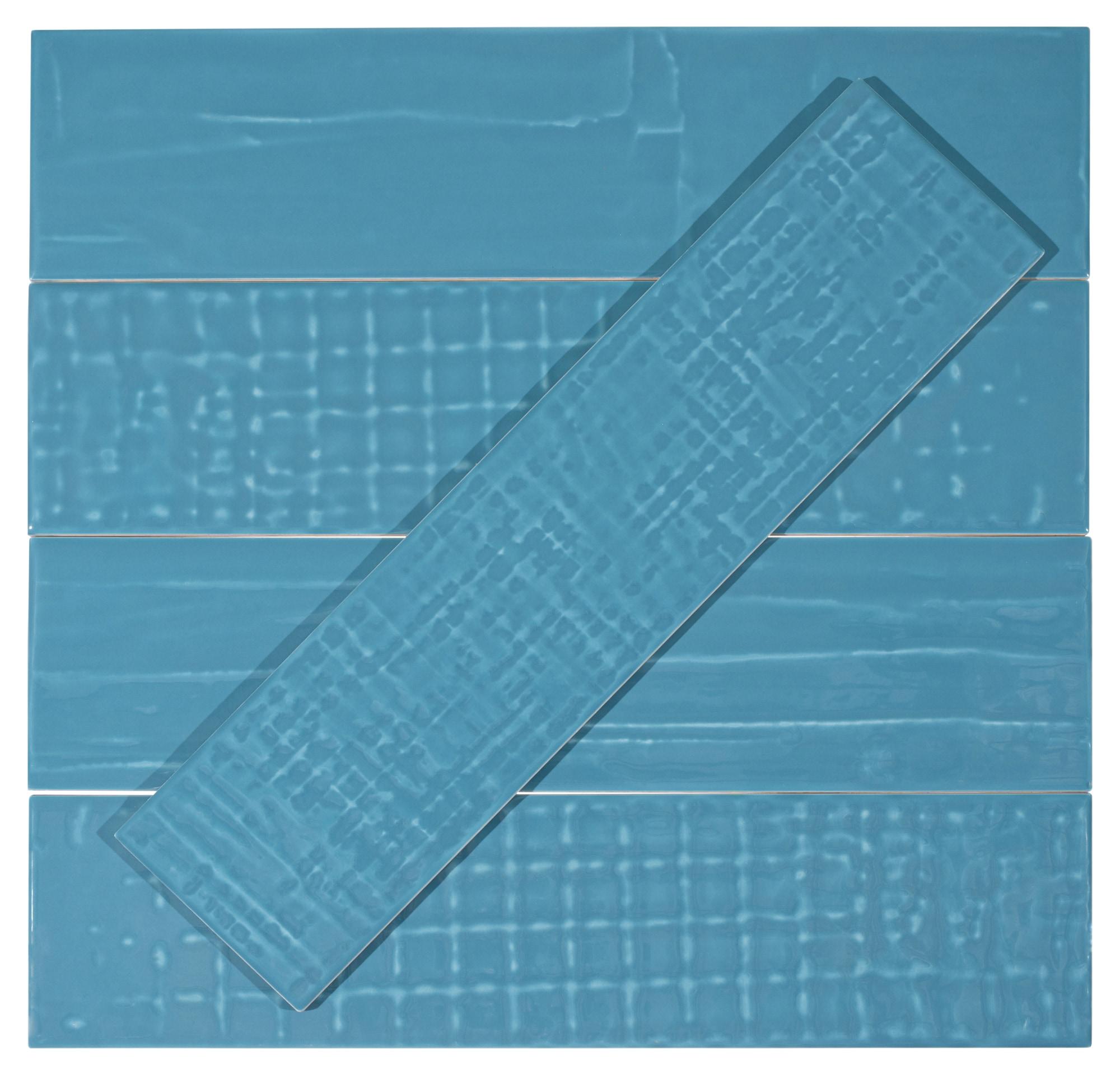 Andova Perfecto-Marvelli 4-in. x 16-in. Subway Textured Glossy Ceramic Wall Tile