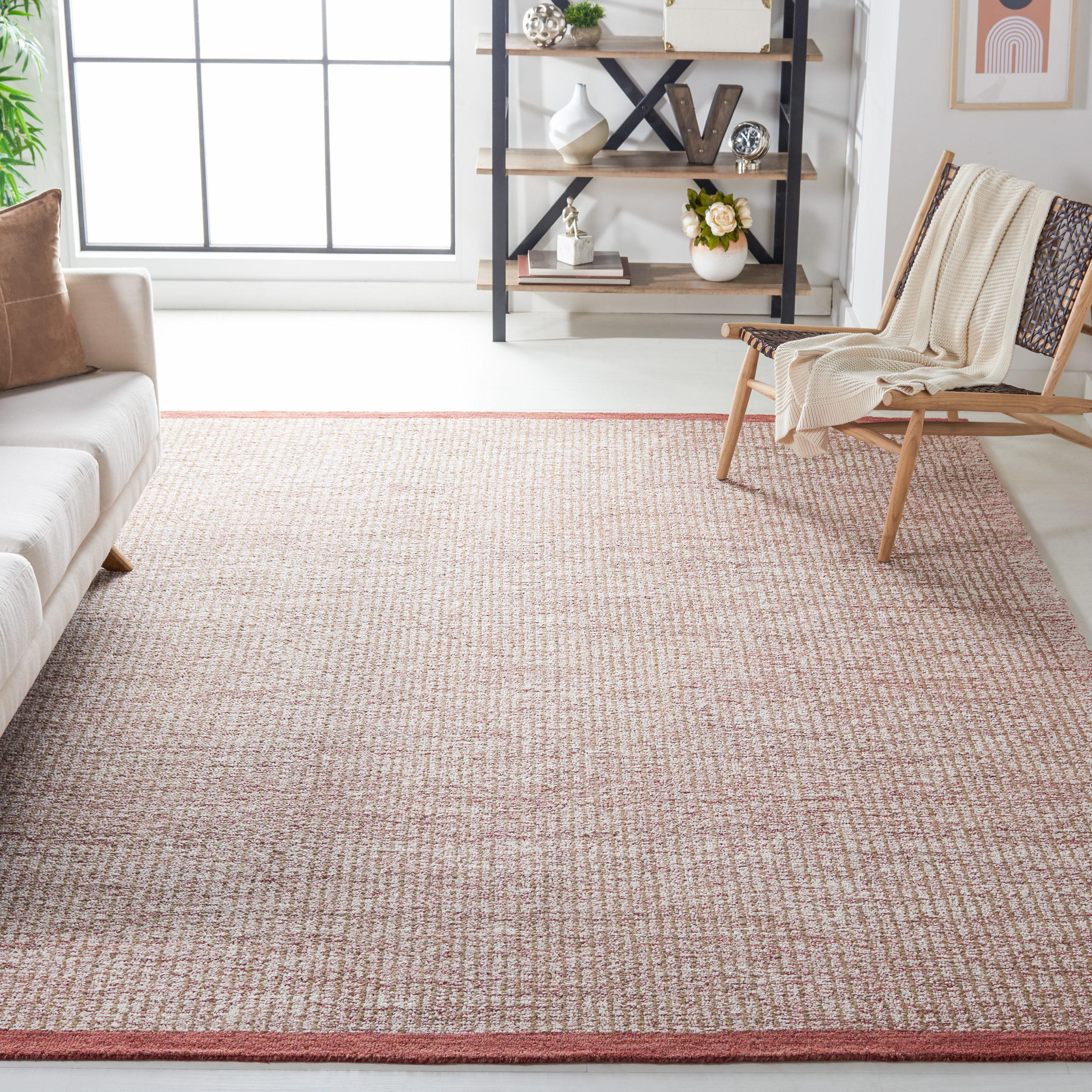 Metro MET151 Hand Tufted Indoor Area Rug - Ivory/Red - 5'x8' - Safavieh