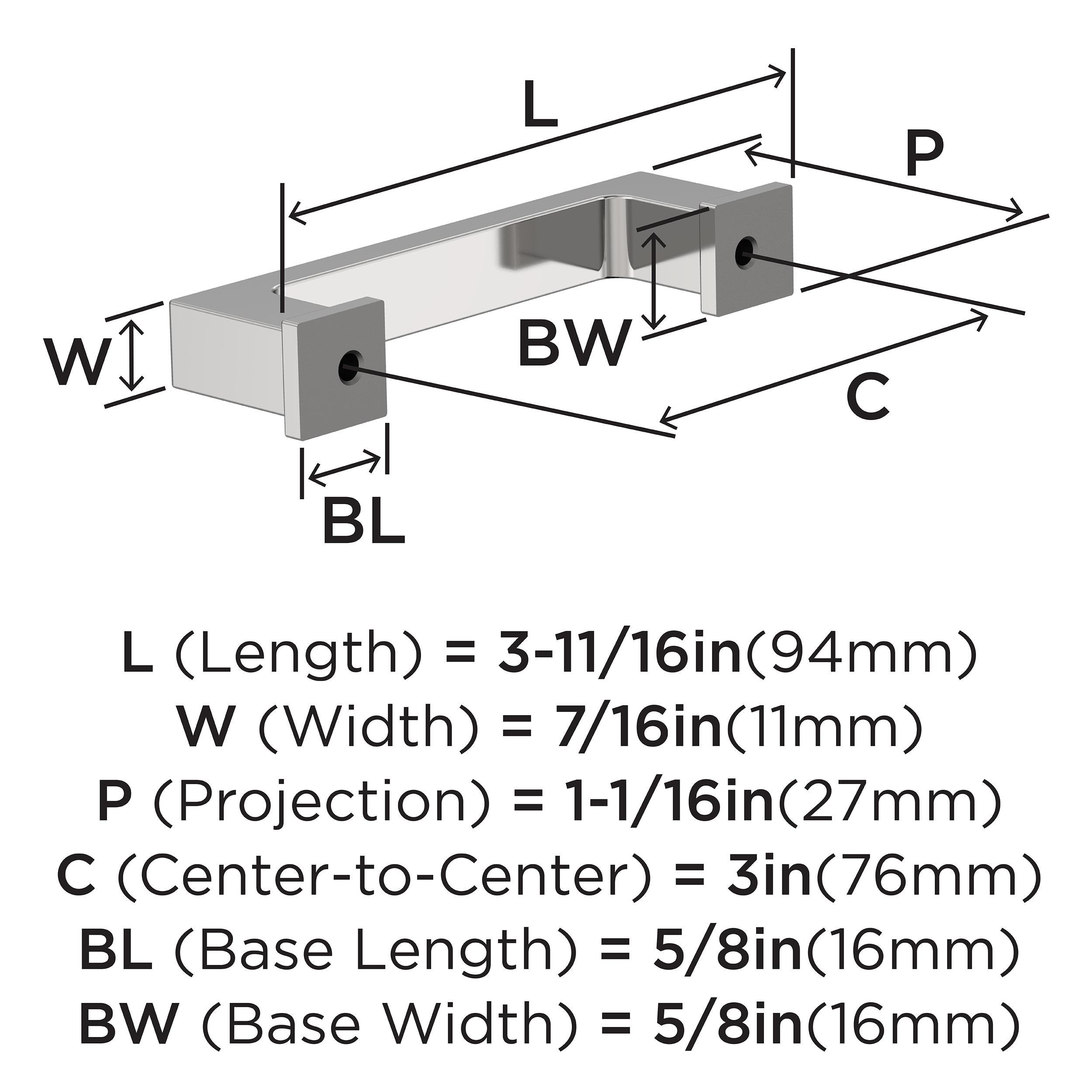 Bridgeport 3" Center Handle Pull Multipack