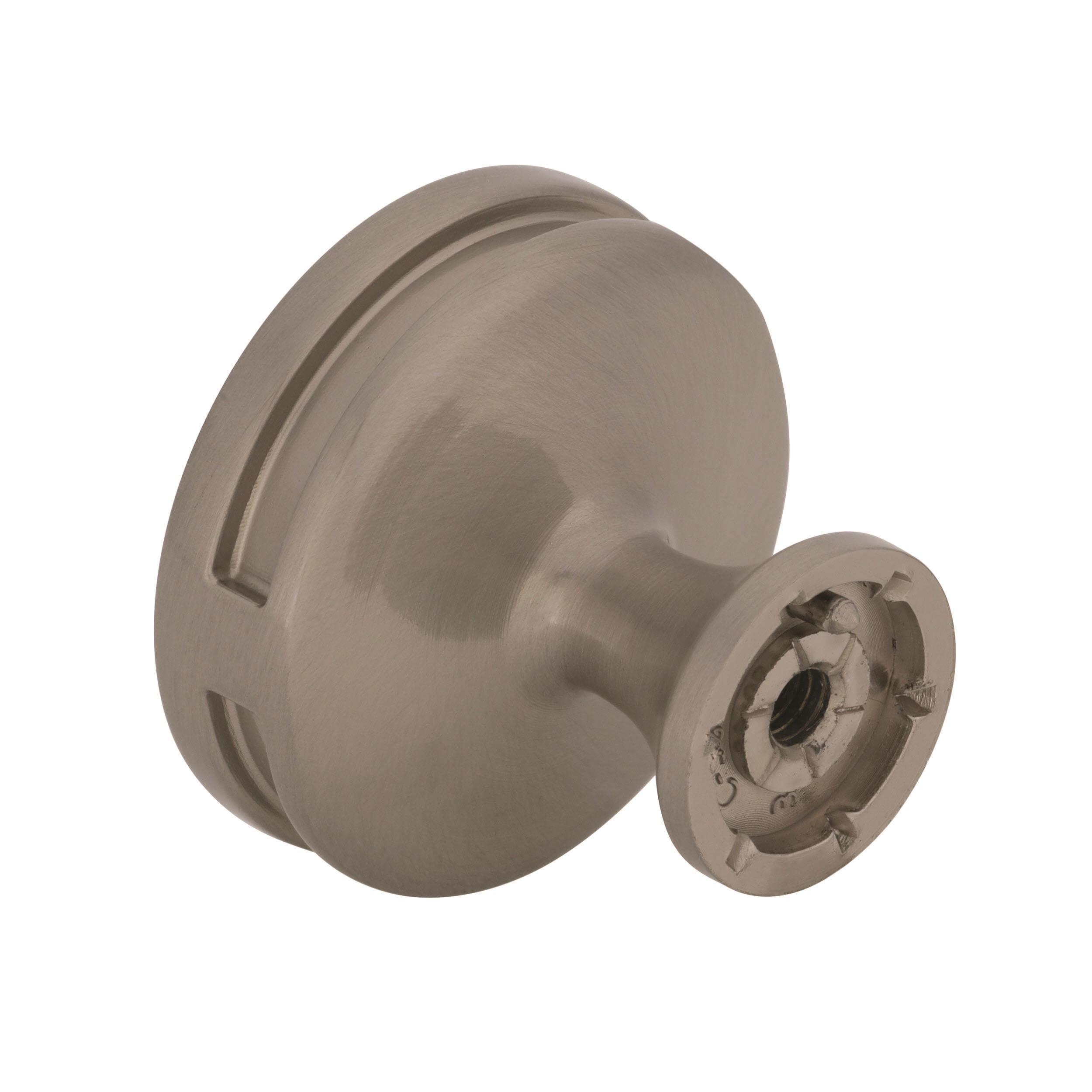 Amerock Oberon 1-3/8 inch (35mm) Diameter Satin Nickel Cabinet Knob