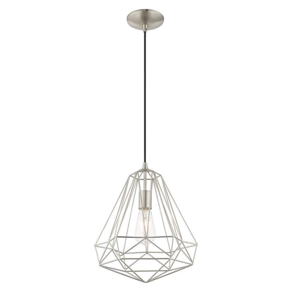 Livex Lighting Knox 1 - Light Pendant in  Brushed Nickel
