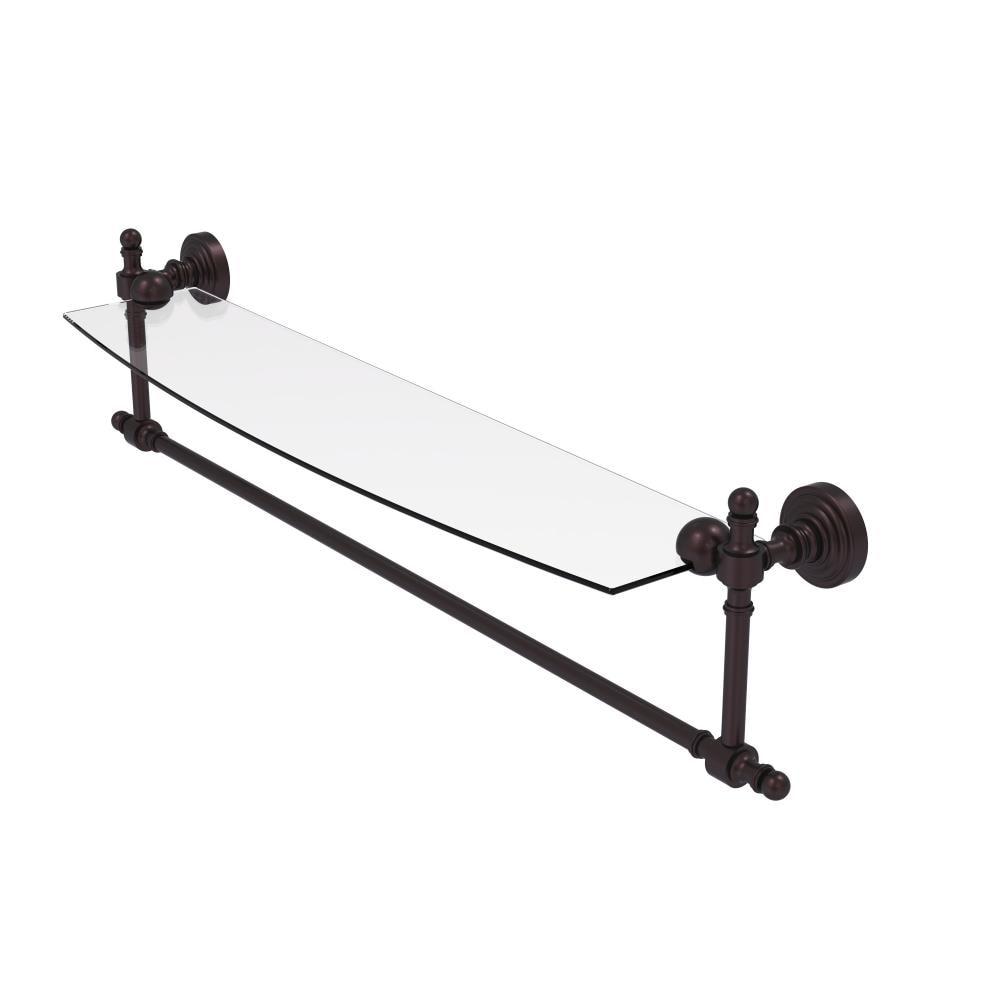 Retro Wave Bracket Shelf with Towel Bar