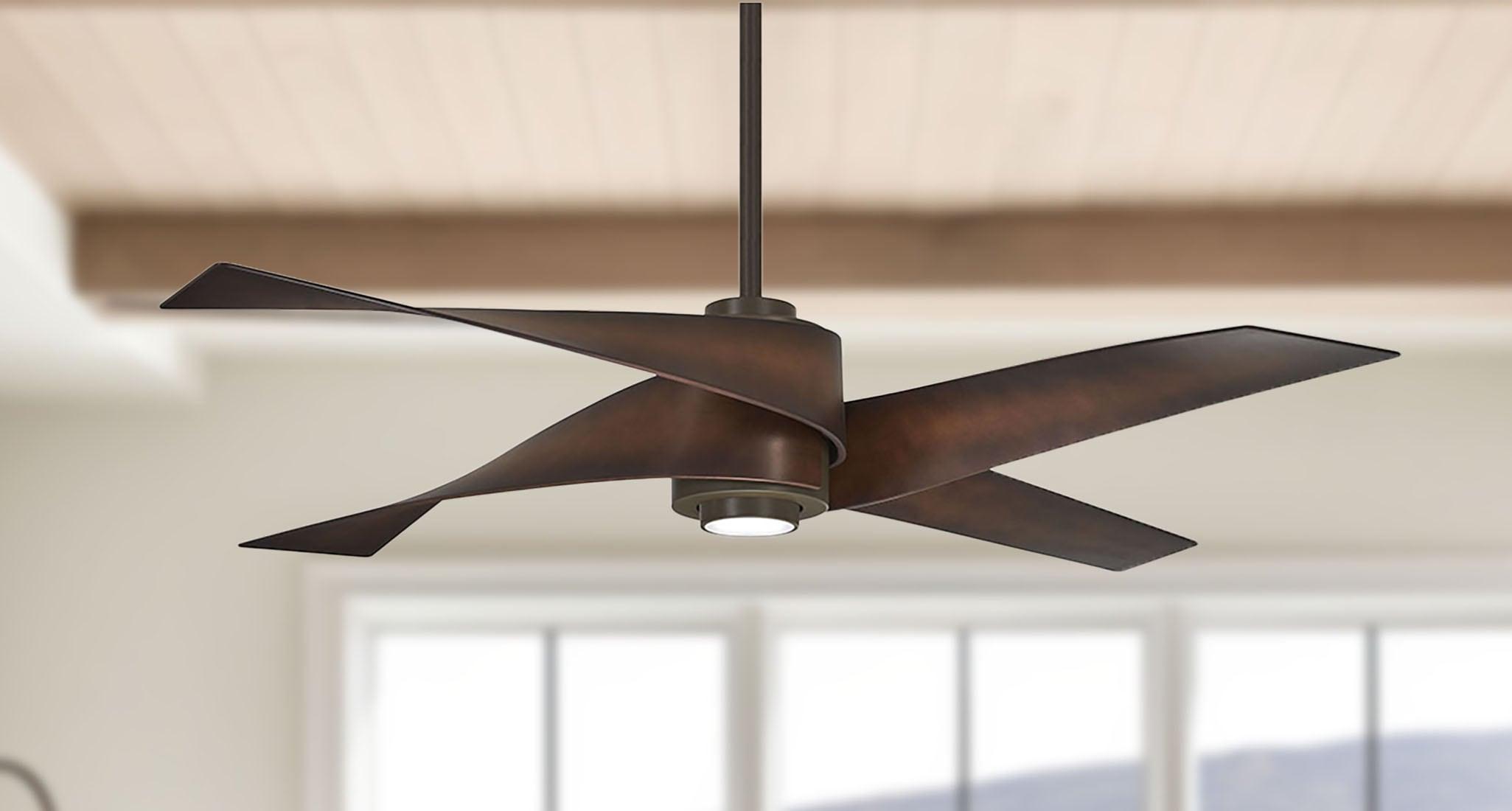 64" Artemis 4 Blade LED Standard Ceiling Fan with Light Kit Included