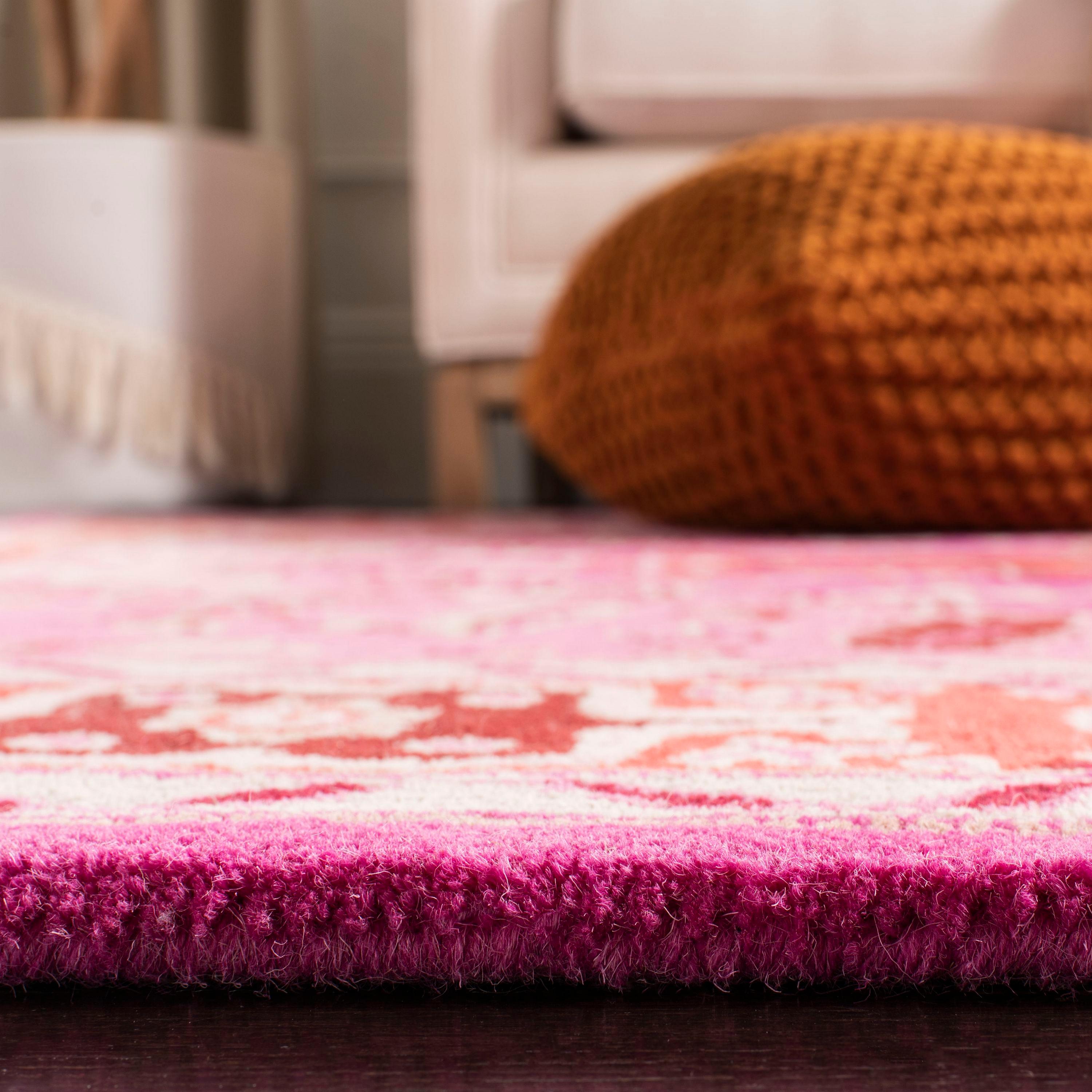 Bellagio BLG545 Hand Tufted Area Rug - Red/Pink - 8'x10' - Safavieh.