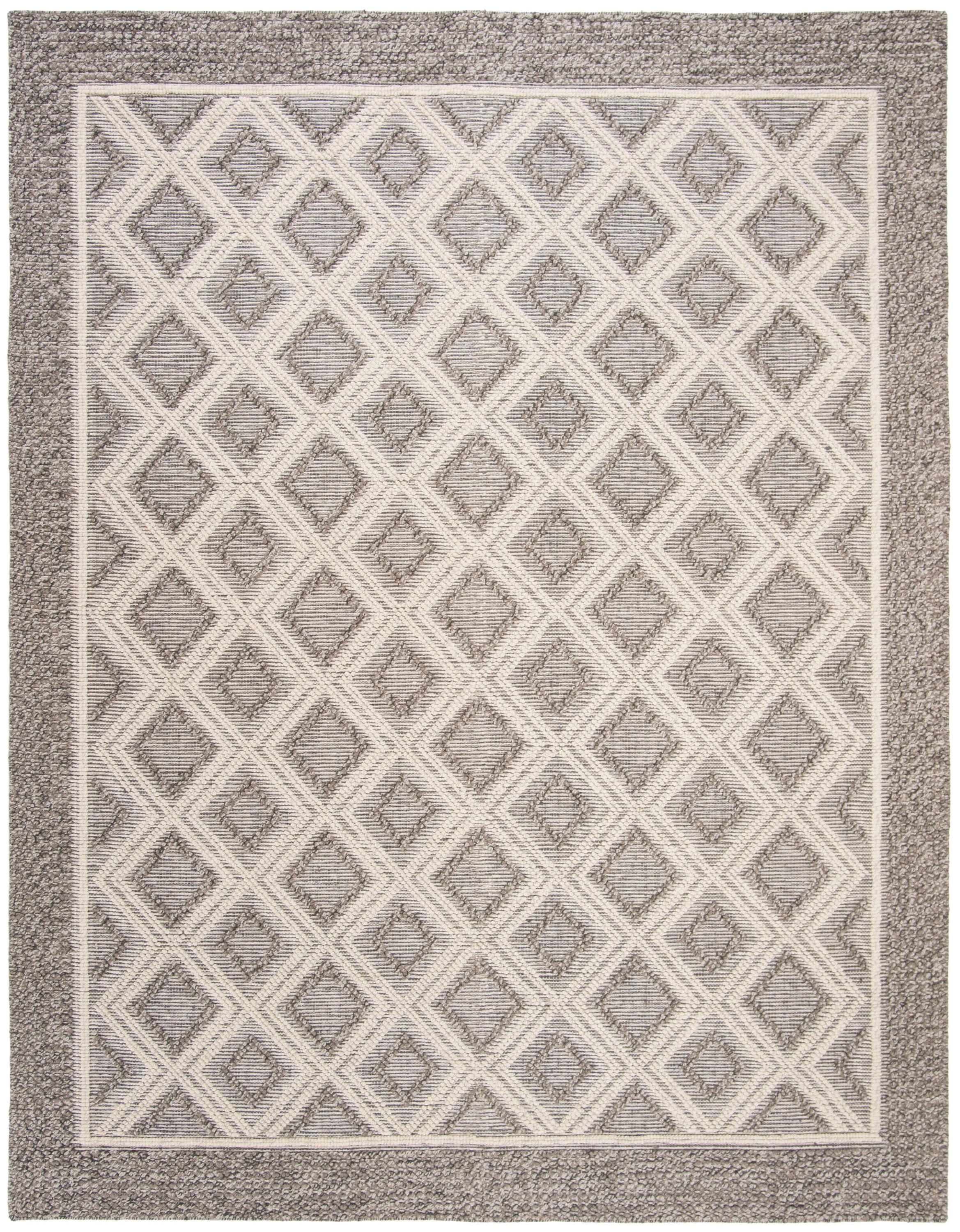 Vermont VRM212 Hand Woven Area Rug - Grey/Ivory - 8'9"x11'9" - Safavieh.