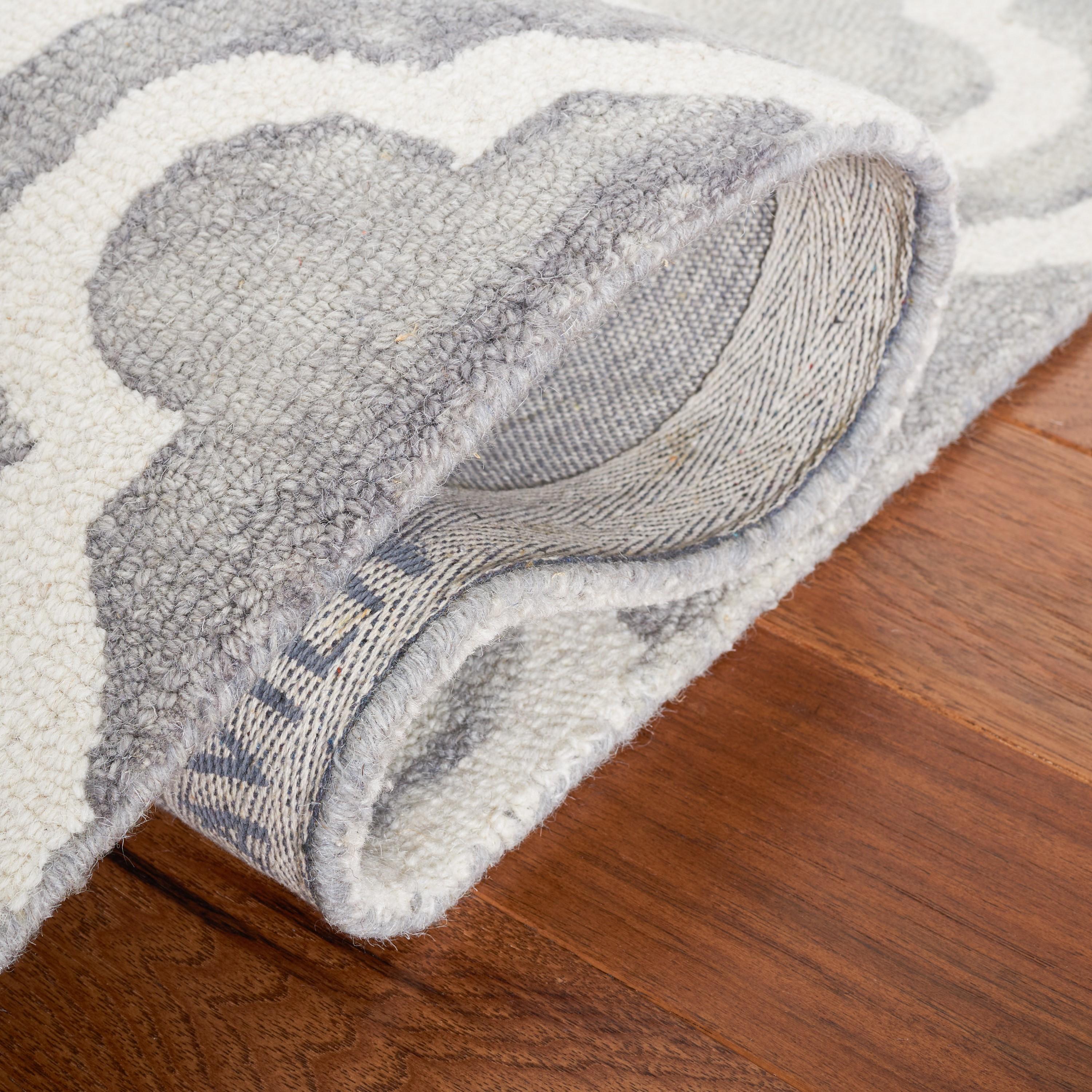 Dip Dye DDY537 Hand Tufted Accent Rug - Grey/Ivory - 2'x3' - Safavieh.