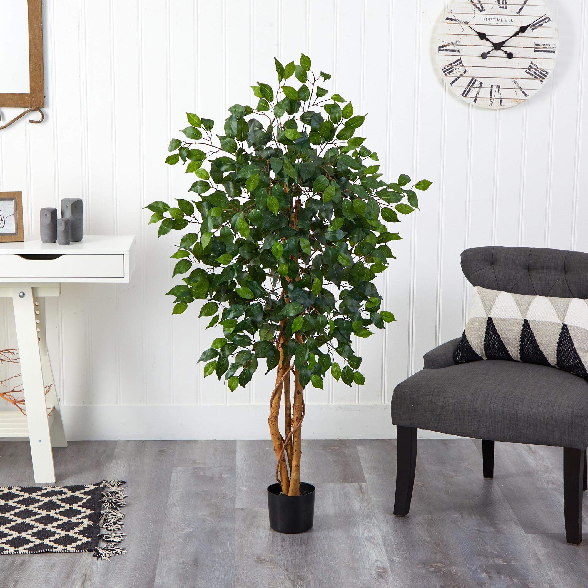 Nearly Natural 4-ft Ficus Silk Tree