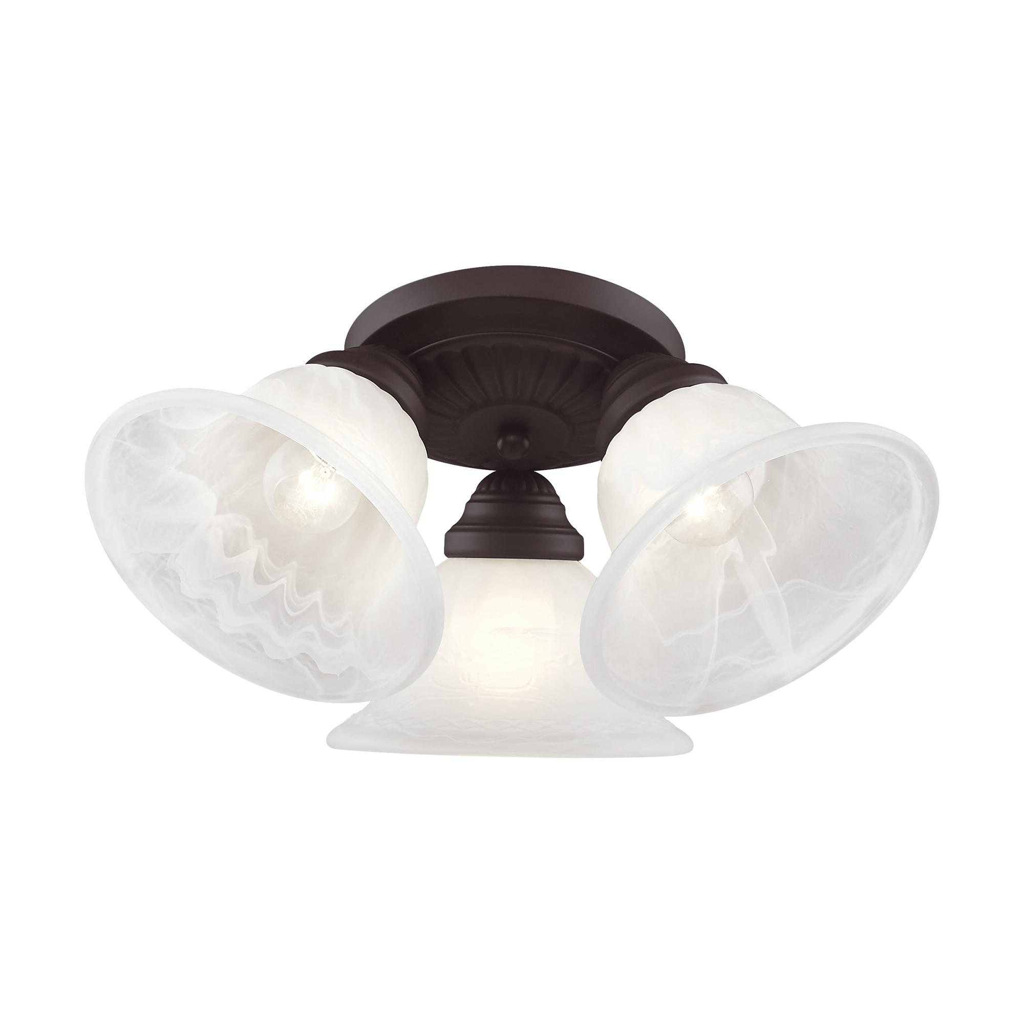 Livex Lighting Edgemont 3 - Light Flush Mount in  Bronze