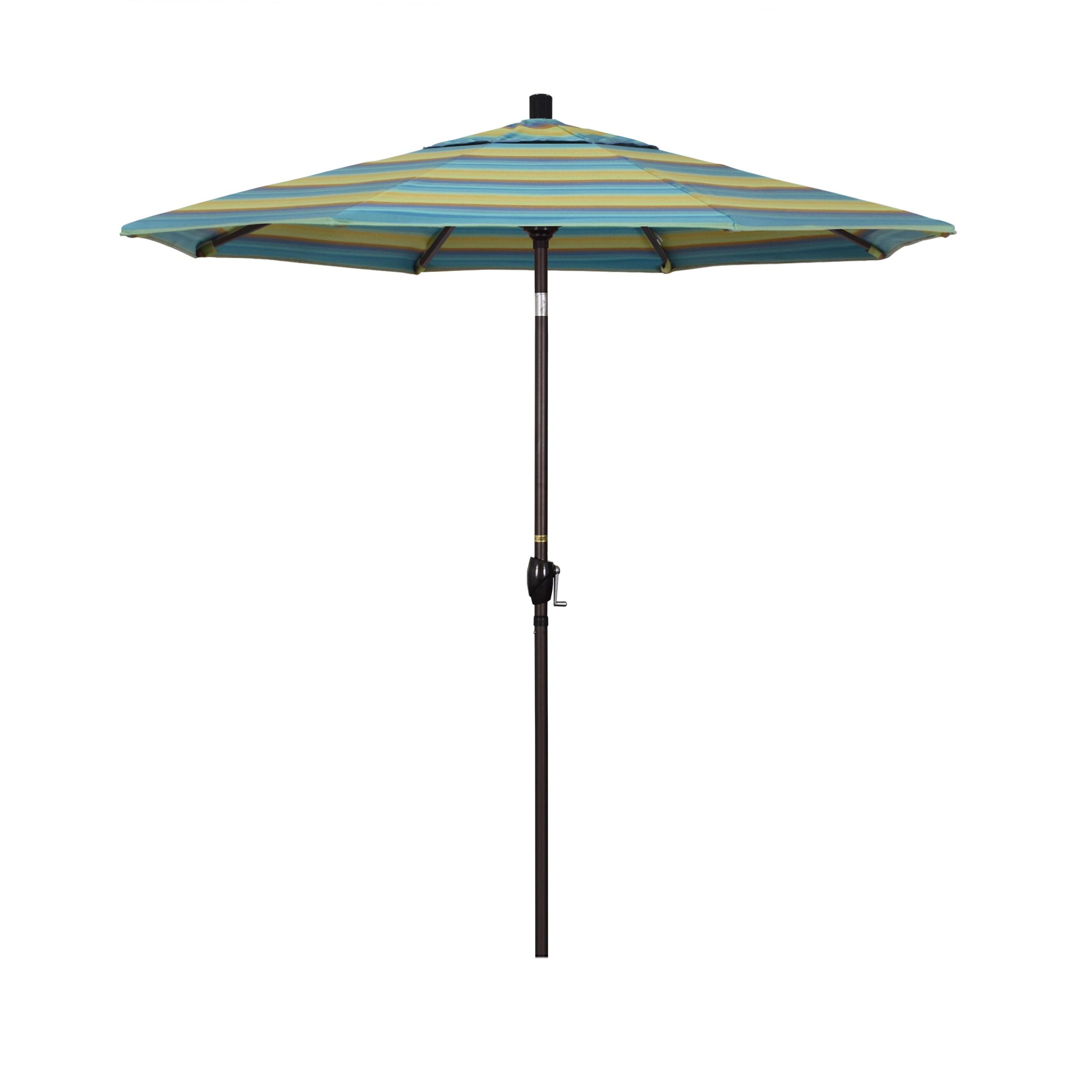 7.5 ft. Astoria Lagoon Aluminum Market Patio Umbrella with Bronze Pole