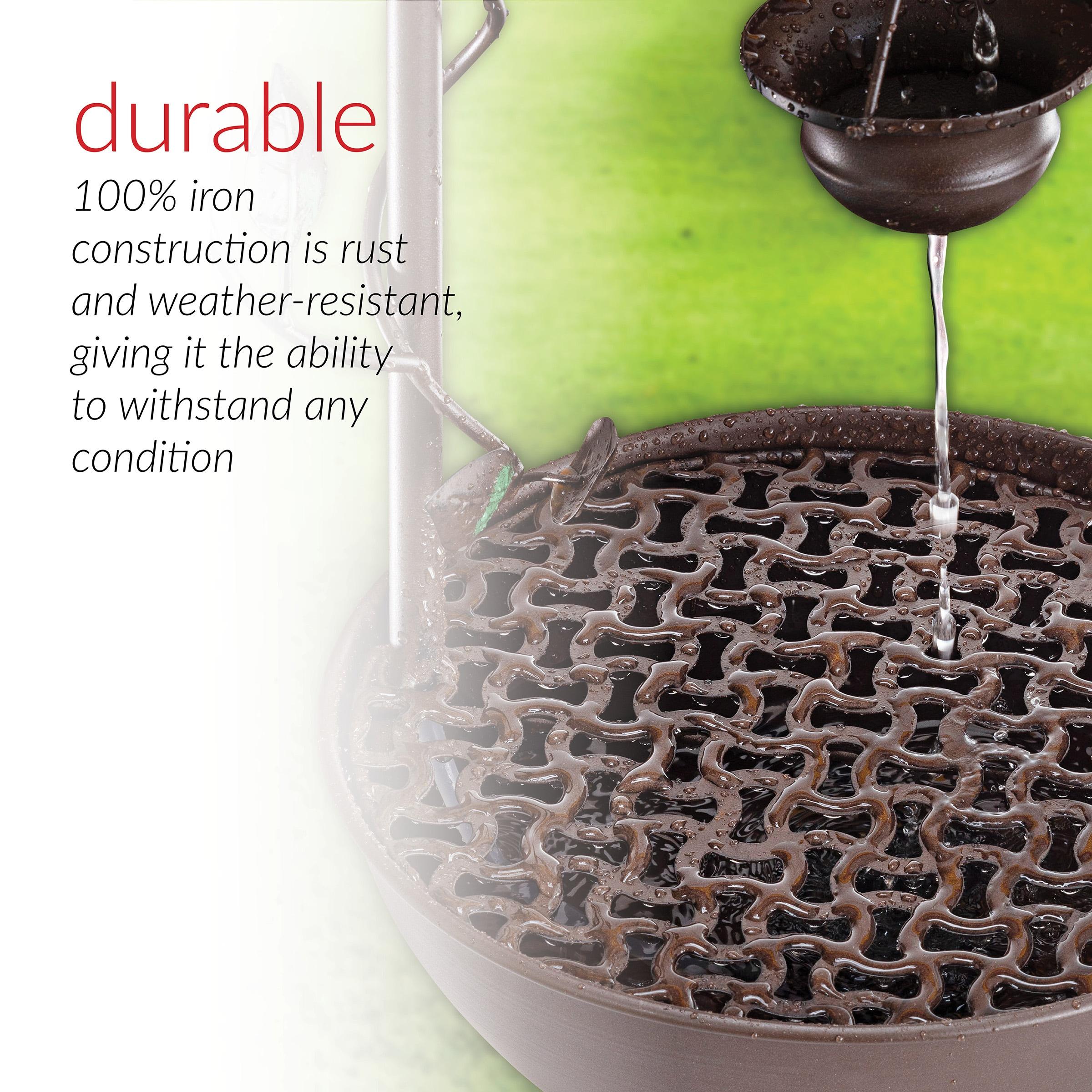 Winston Porter Gertrude Metal Weather Resistant Floor Fountain