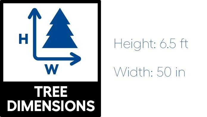 Fraser Hill Farm 6.5-Foot Pre-Lit Snow Flocked Snowy Pine Christmas Tree, Smart Lights