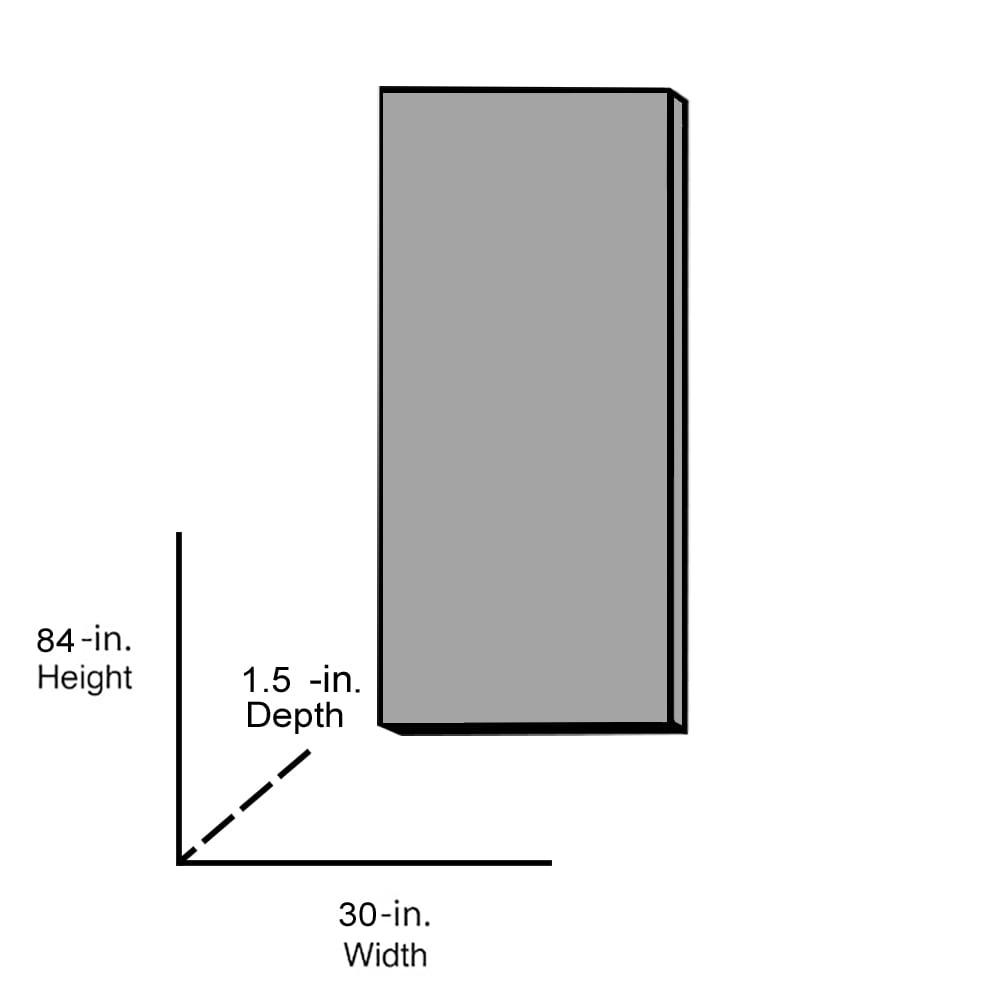 84'' Glass with Installation Hardware Kit Barn Door