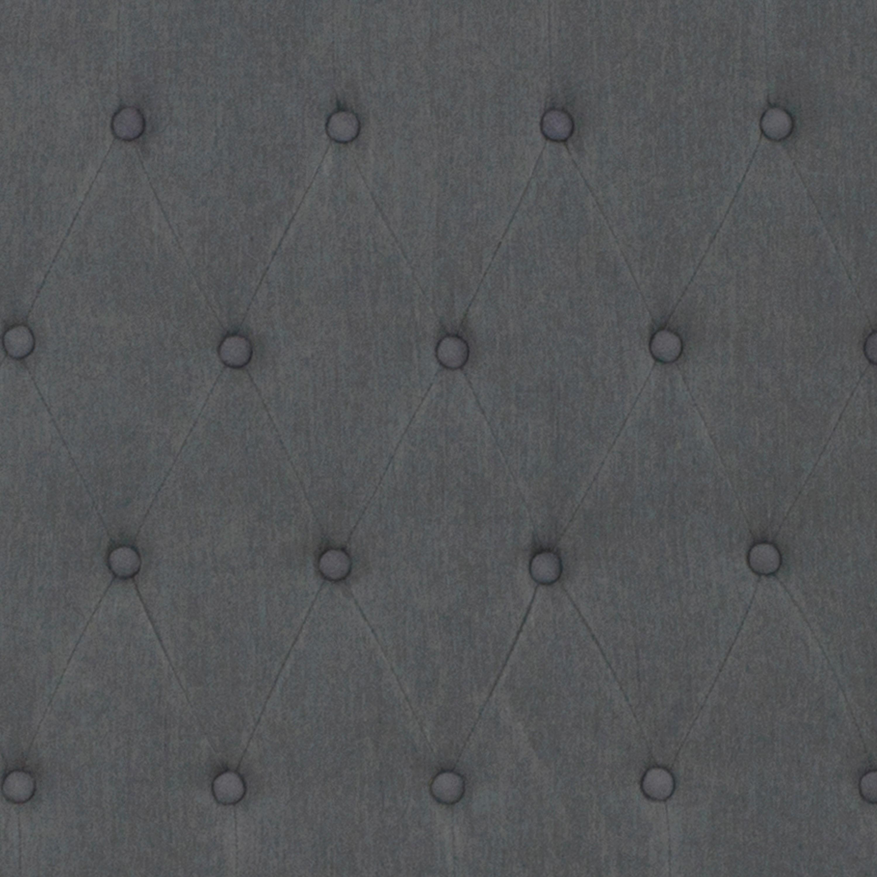 Flash Furniture Riverdale Full Size Tufted Upholstered Platform Bed in Dark Gray Fabric