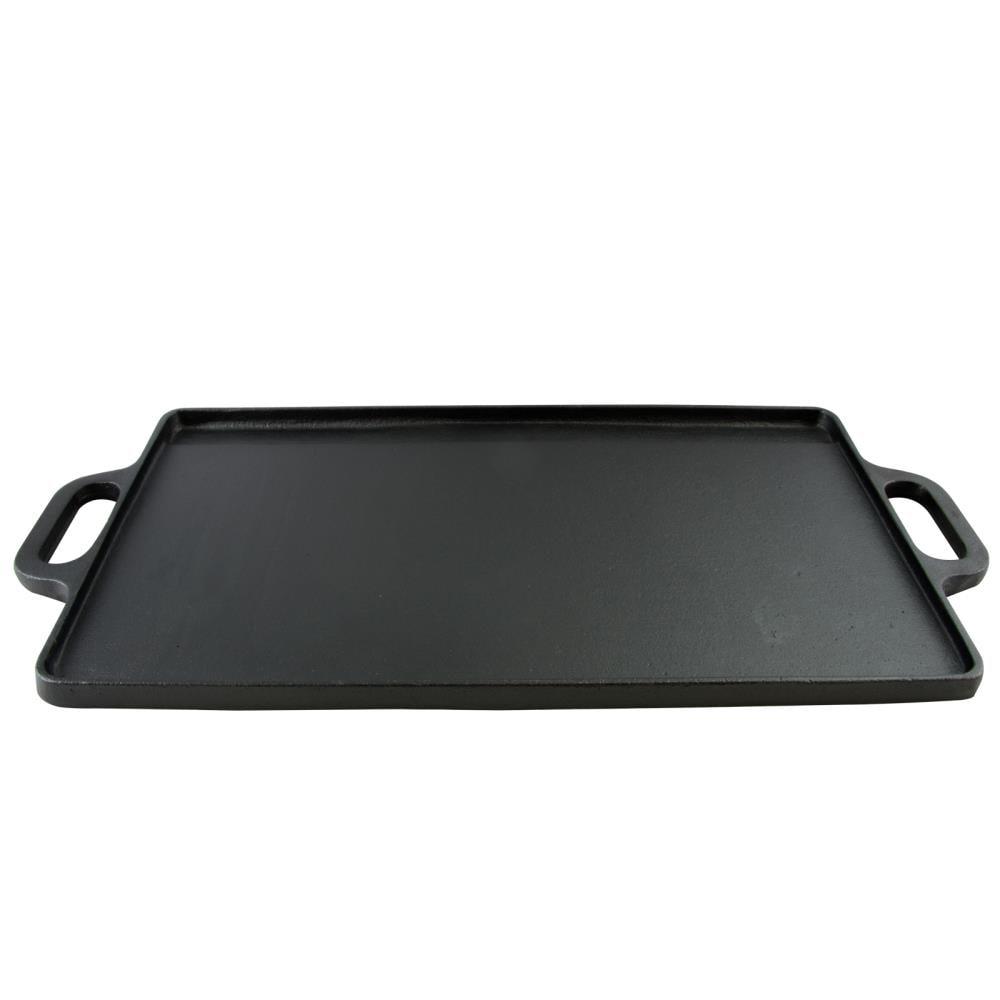 Gibson Gibson Addlestone 13 in. Cast Iron Rectangular Reversible Grill and Griddle Pan