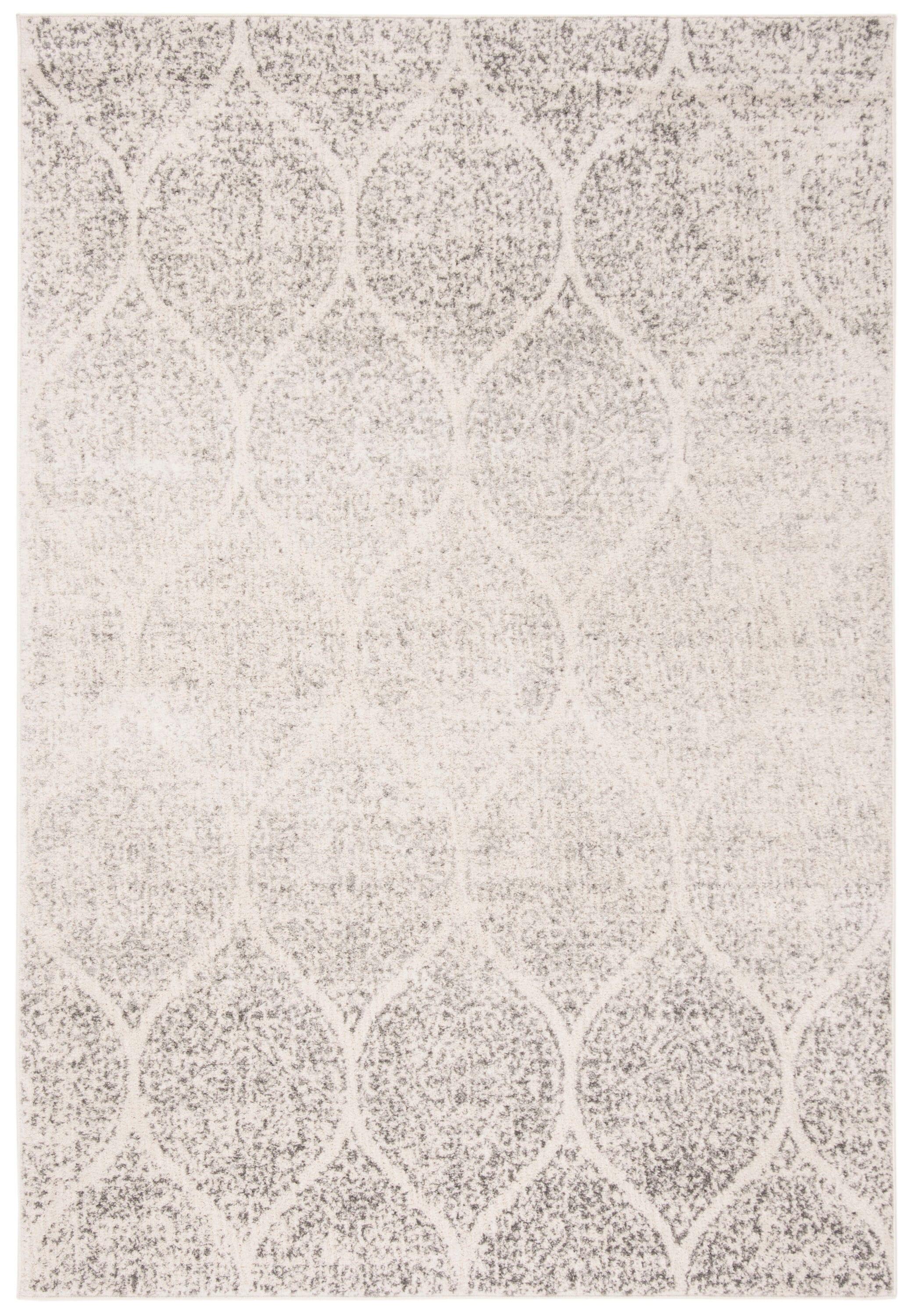 Madison MAD604 Power Loomed Area Rug - Ivory/Silver - 4'x6' - Safavieh.