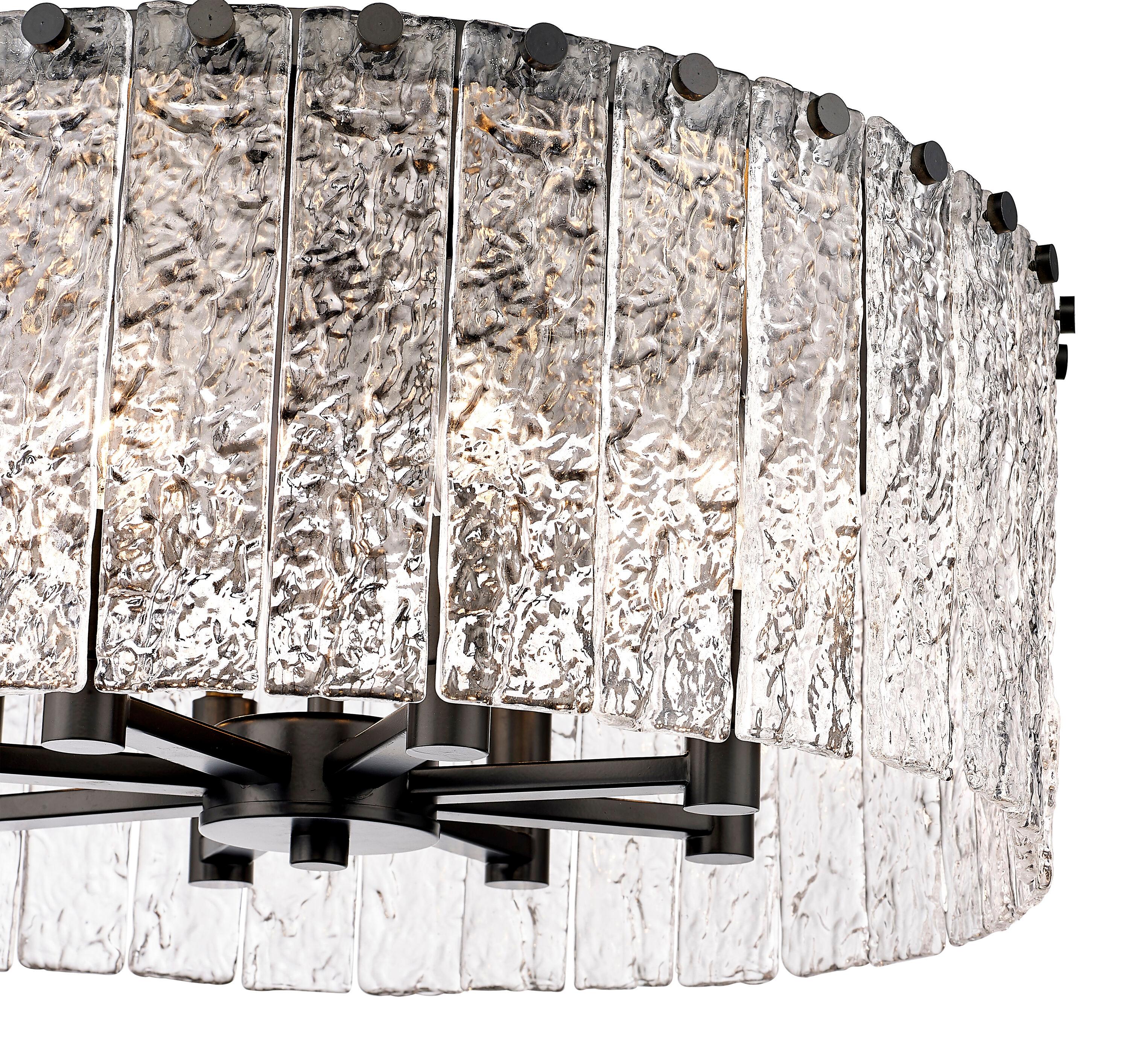 Z-Lite Glacier 8 - Light Flush Mount in  Matte Black