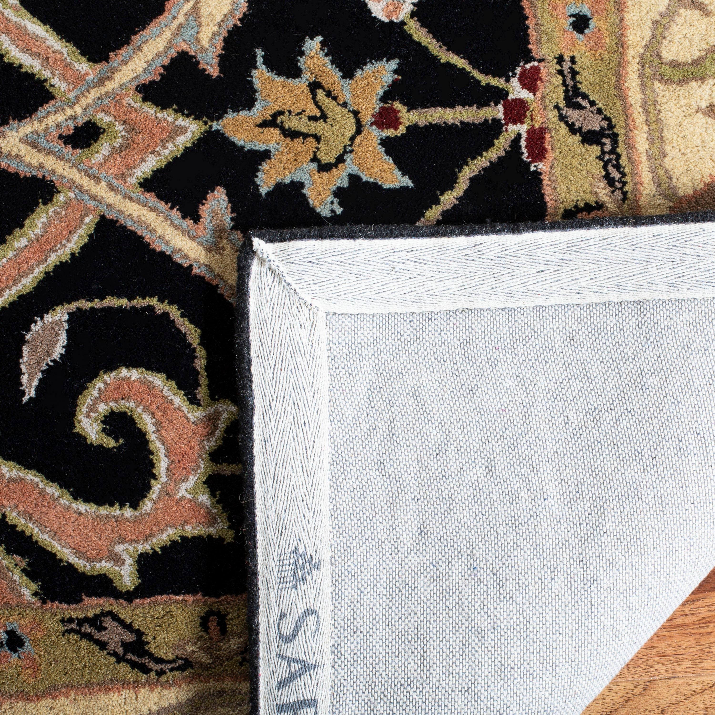 SAFAVIEH Heritage Oslo Traditional Wool Area Rug, Charcoal/Beige, 2' x 3'