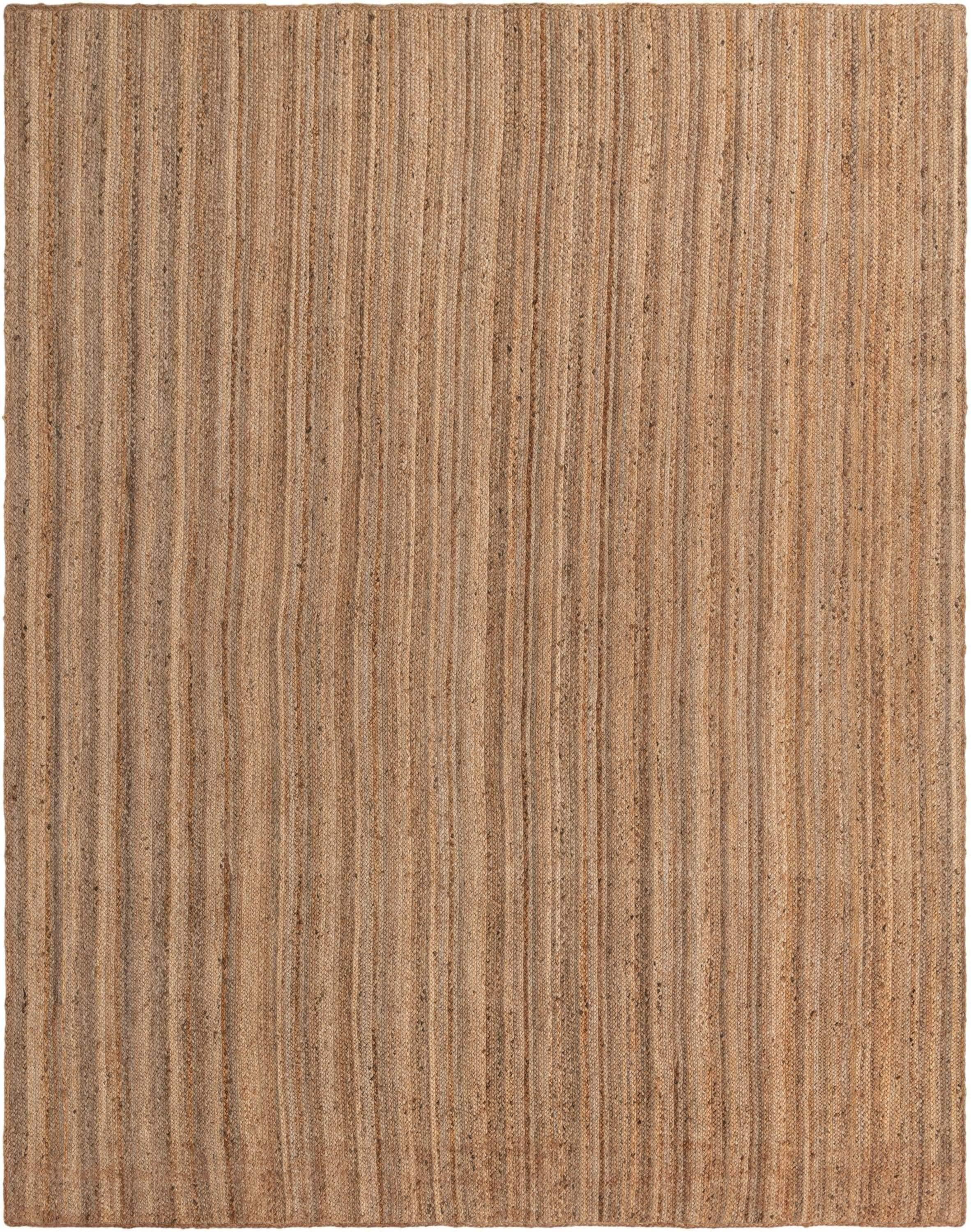 Unique Loom 10'x13' Braided Jute Dhaka Natural Indoor Area Rug