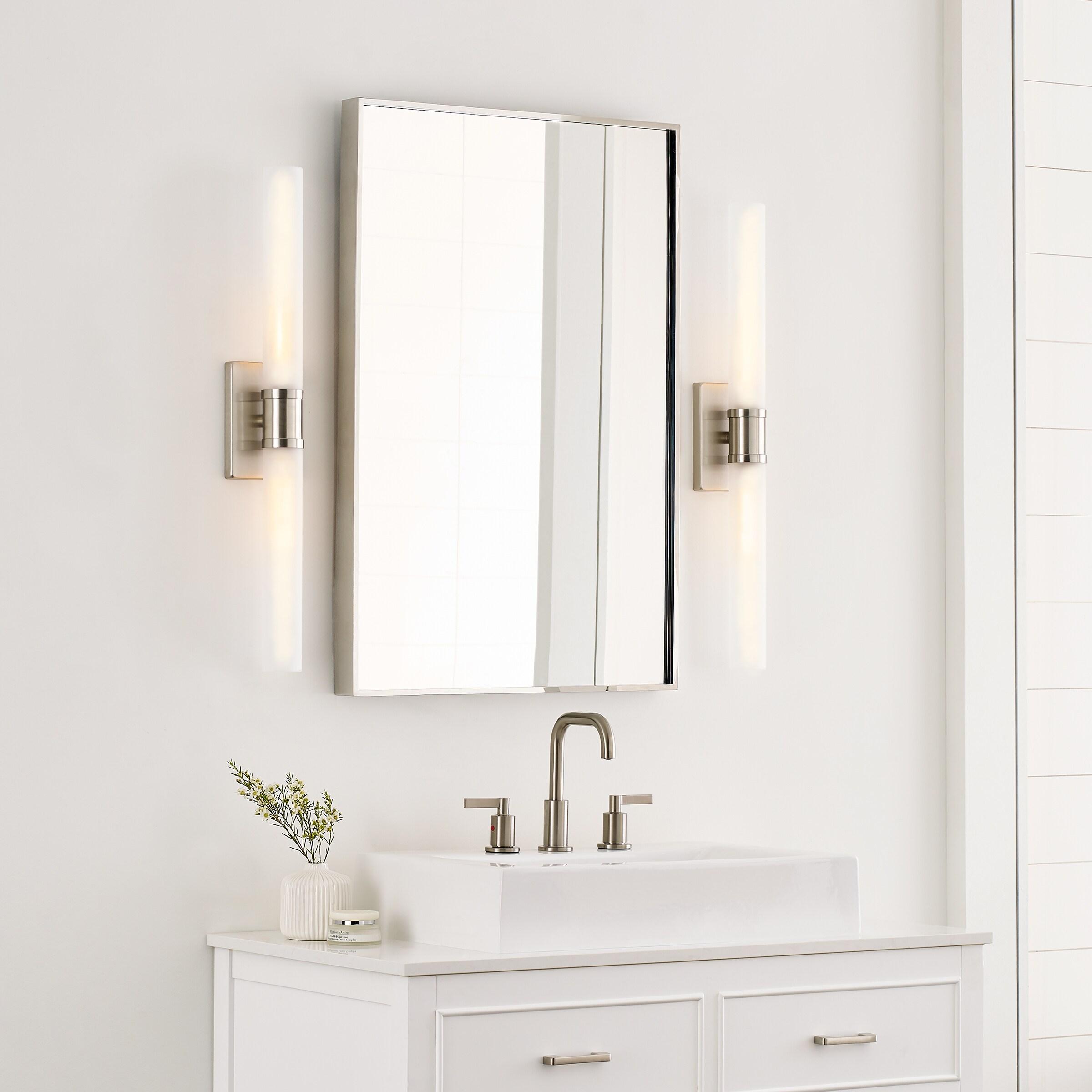 Evelien 2 Light Frosted Dimmable Vanity Light