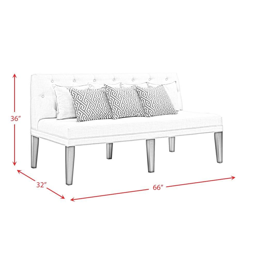 Picket House Furnishings Mara Sofa with Seven Pillows in Beige