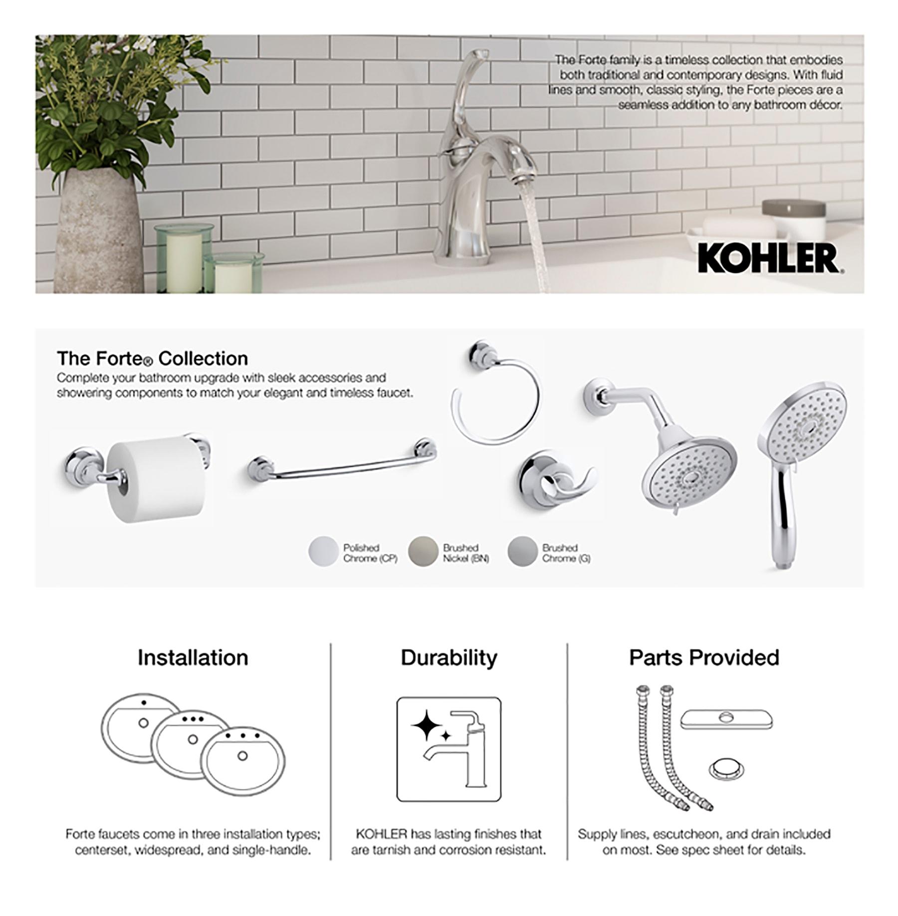 Forte 2.5 gpm Multifunction Handshower with Katalyst Air-Induction Technology