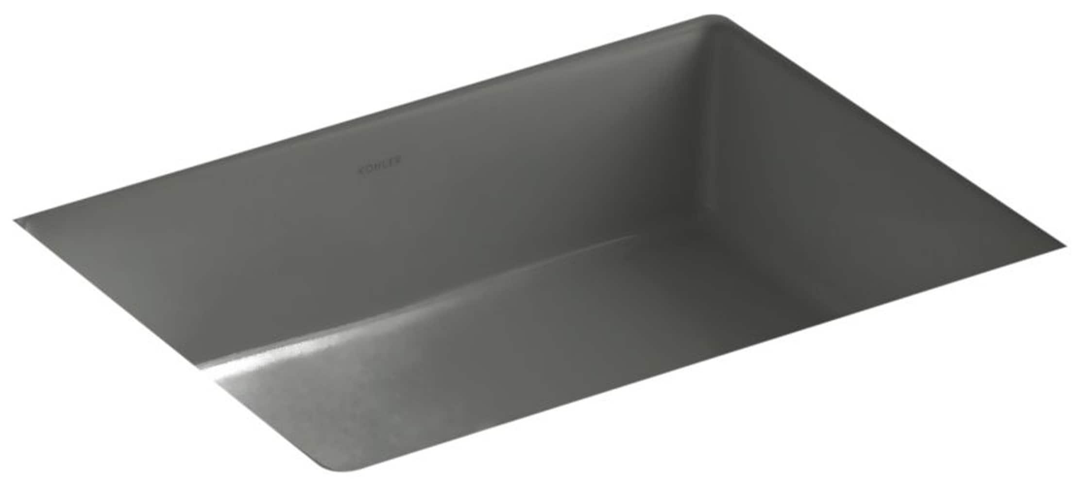 Verticyl Rectangular Undermount Bathroom Sink with Overflow